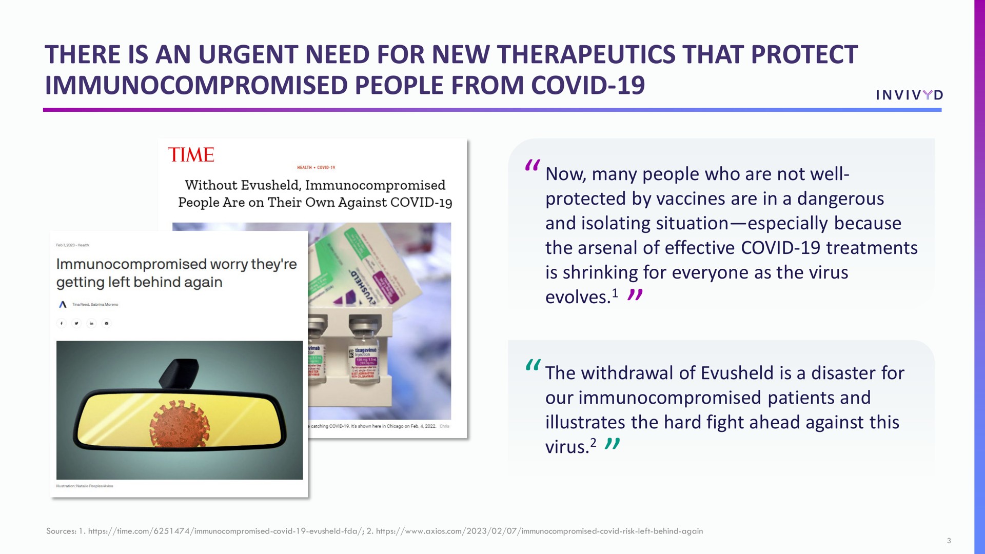 there is an urgent need for new therapeutics that protect people from covid | Adagio Therapeutics