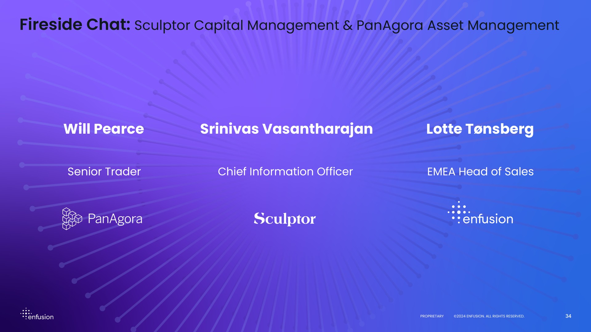 fireside chat sculptor capital management asset management will | Enfusion
