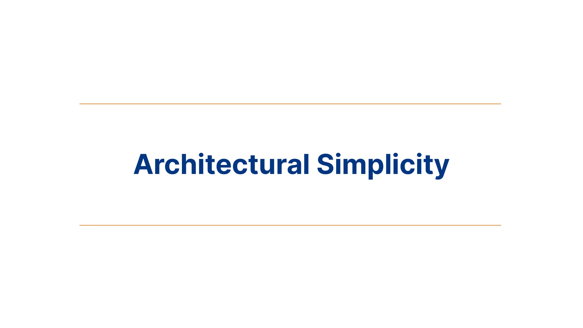 architectural simplicity | Cloudflare