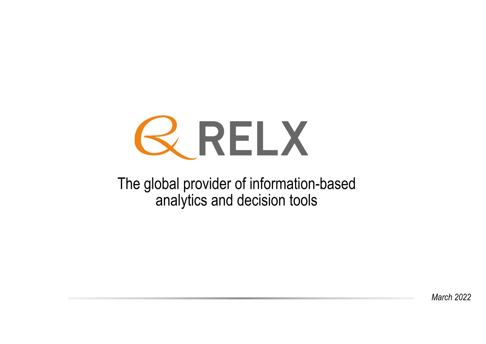the global provider of information based analytics and decision tools | RELX