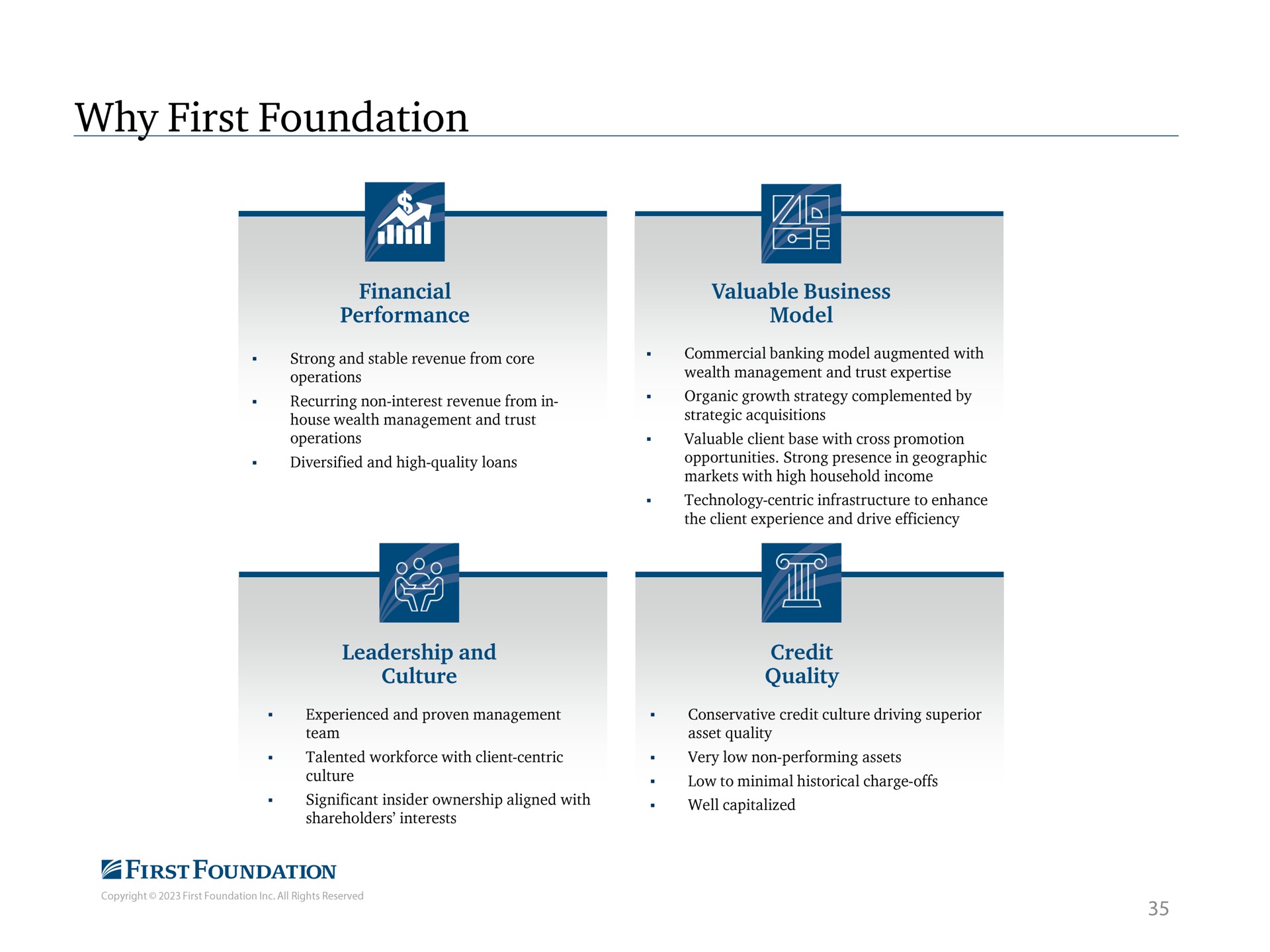 why first foundation | First Foundation