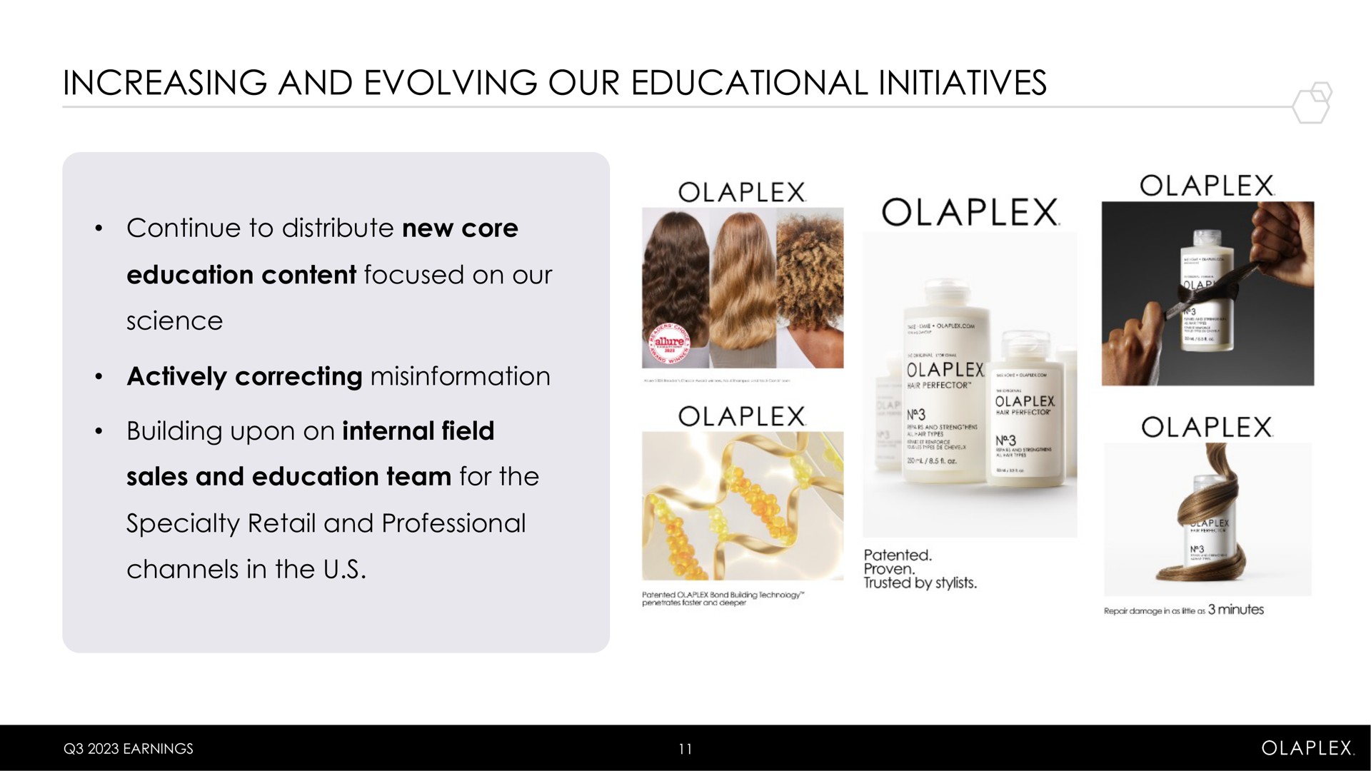 increasing and evolving our educational initiatives ama a | Olaplex