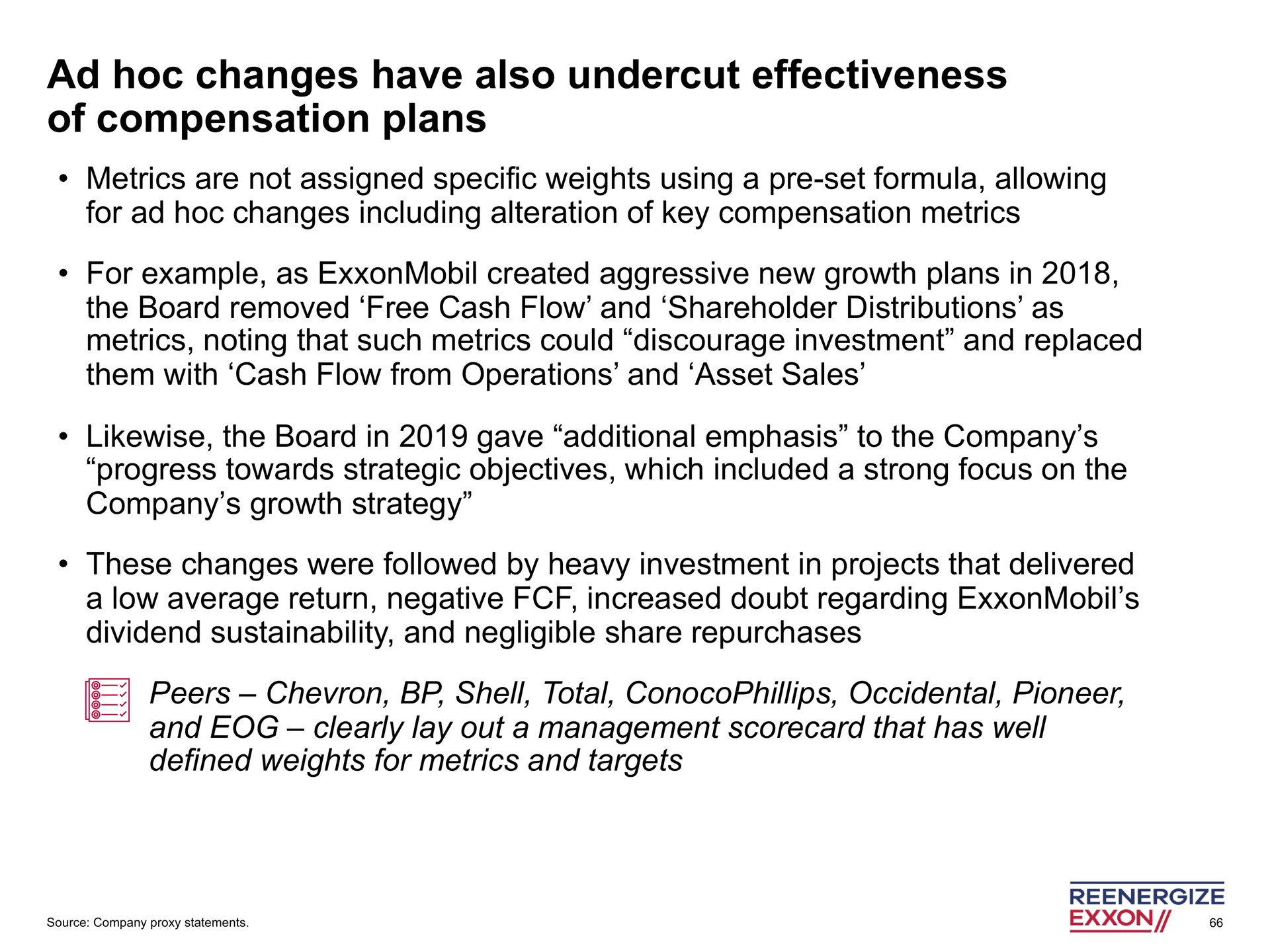 changes have also undercut effectiveness of compensation plans | Engine No. 1