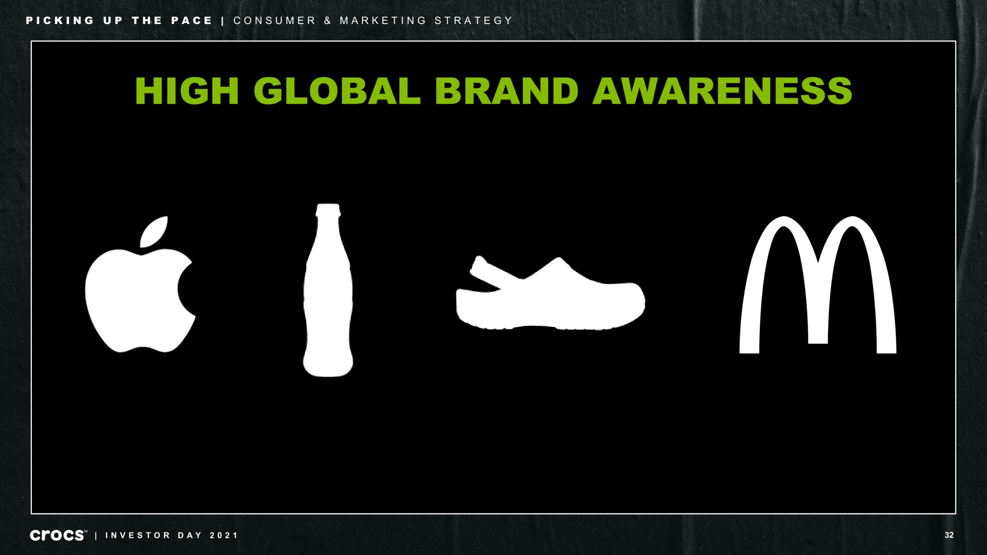 high global brand awareness picking up the pace consumer marketing strategy we investor day | Crocs