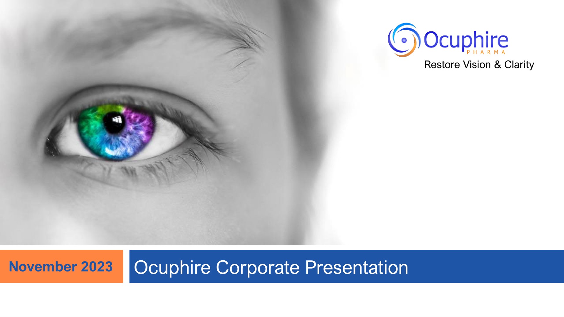 corporate presentation | Ocuphire Pharma