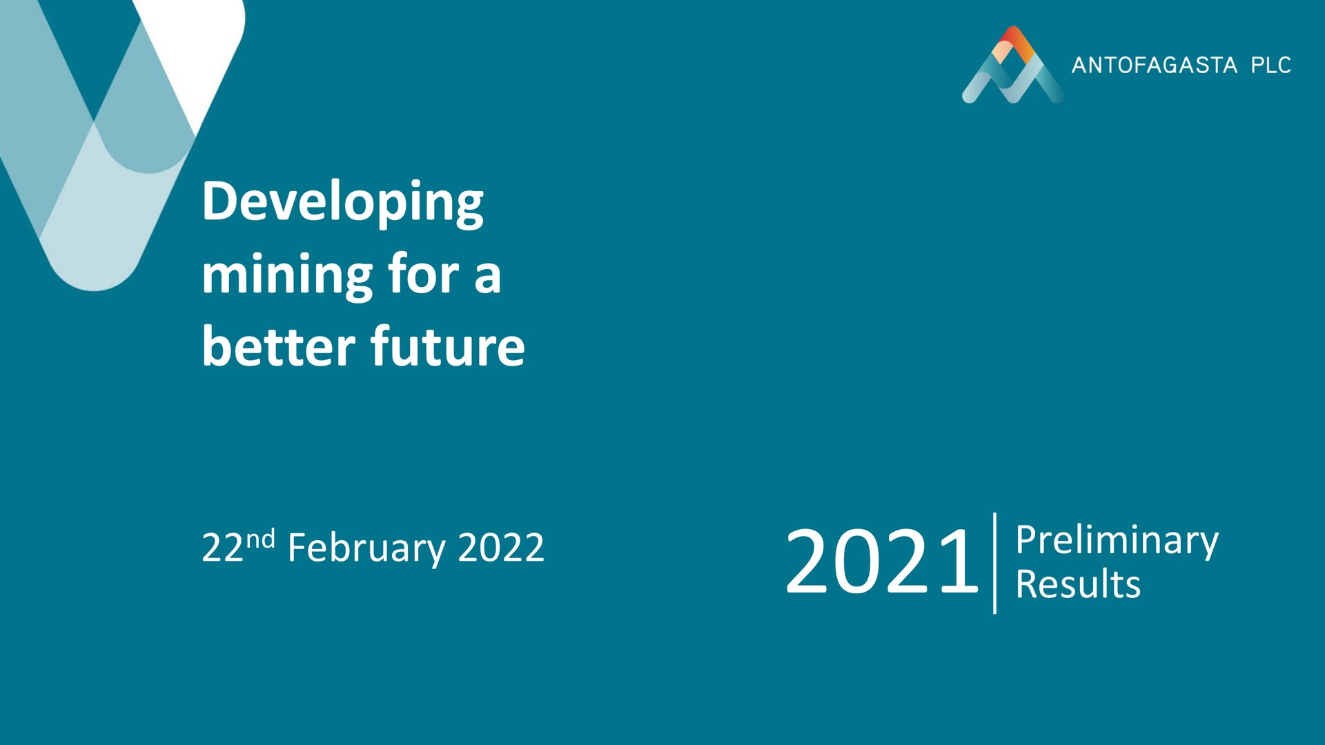 developing mining for a better future preliminary results | Antofagasta