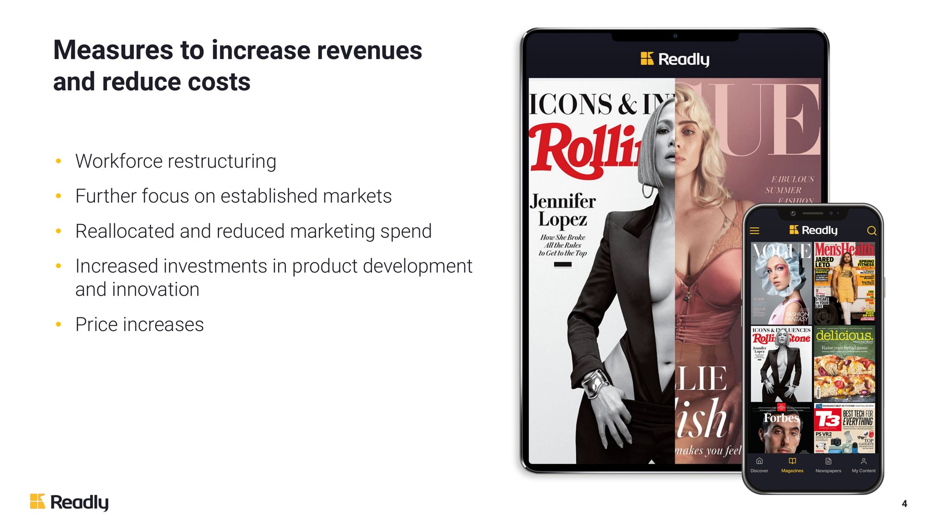 measures to increase revenues and reduce costs i | Readly