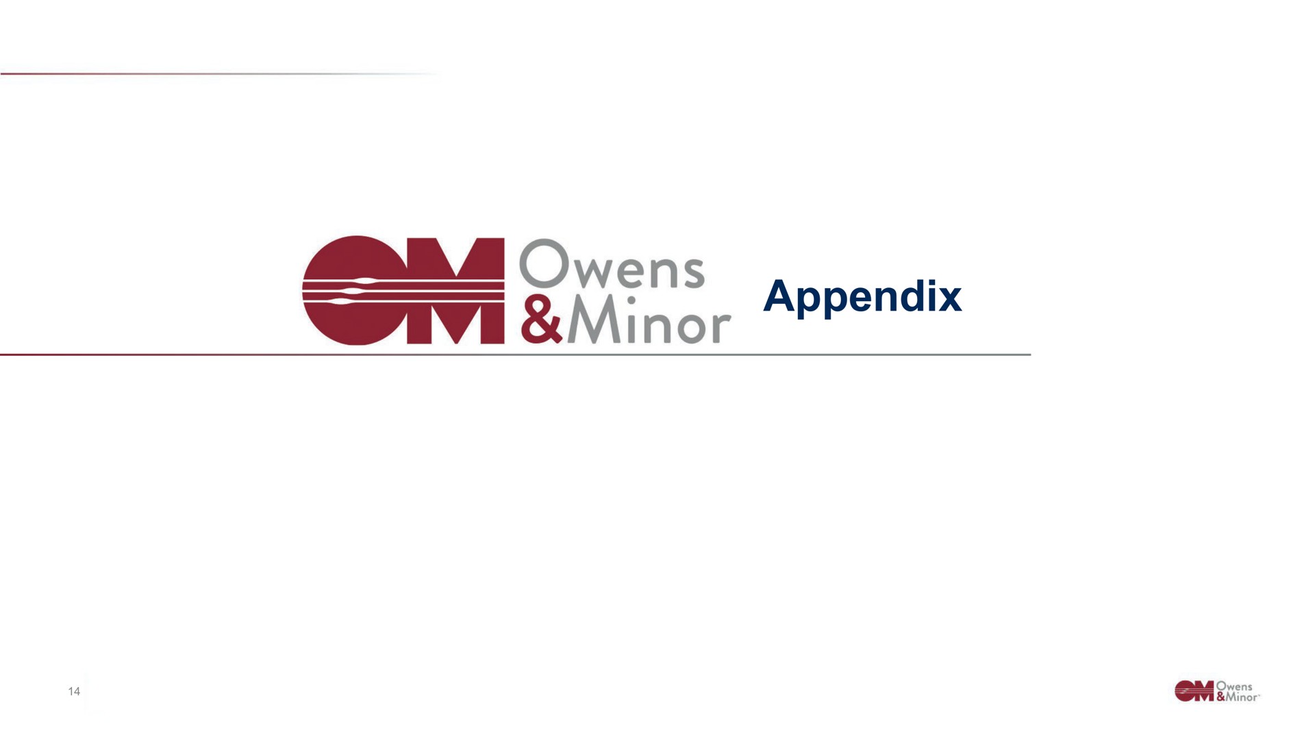 appendix minor | Owens&Minor