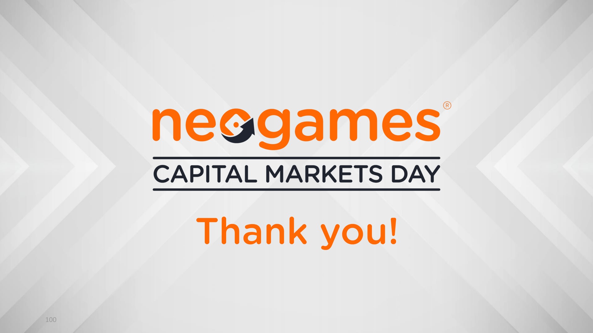 capital markets day thank you | Neogames