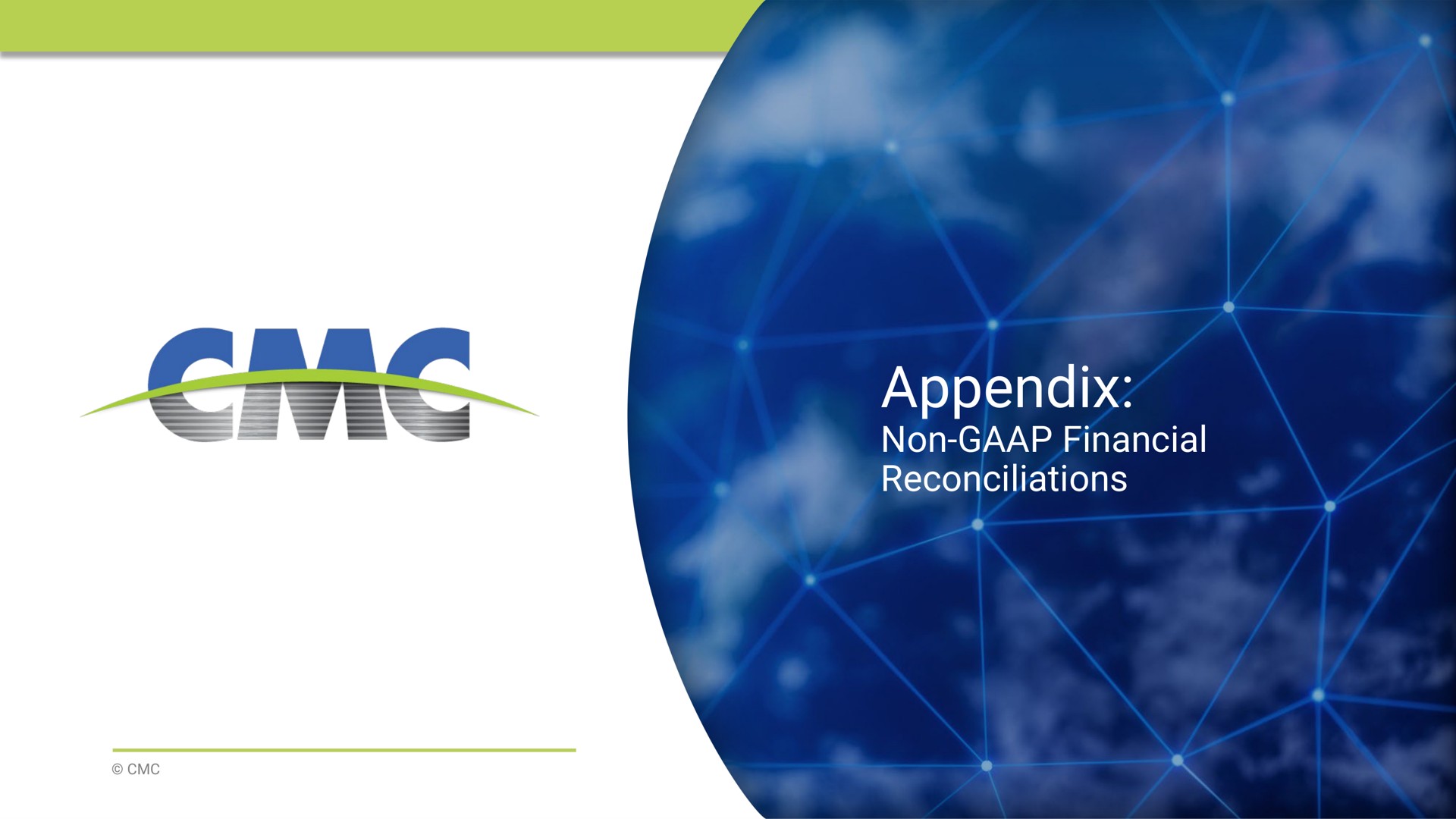 appendix non financial reconciliations | Commercial Metals Company