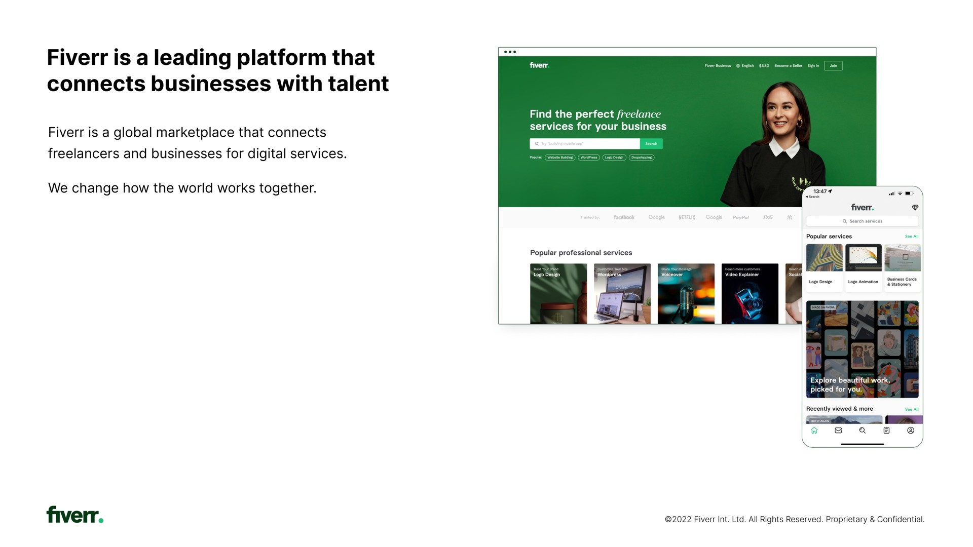 is a leading platform that connects businesses with talent | Fiverr