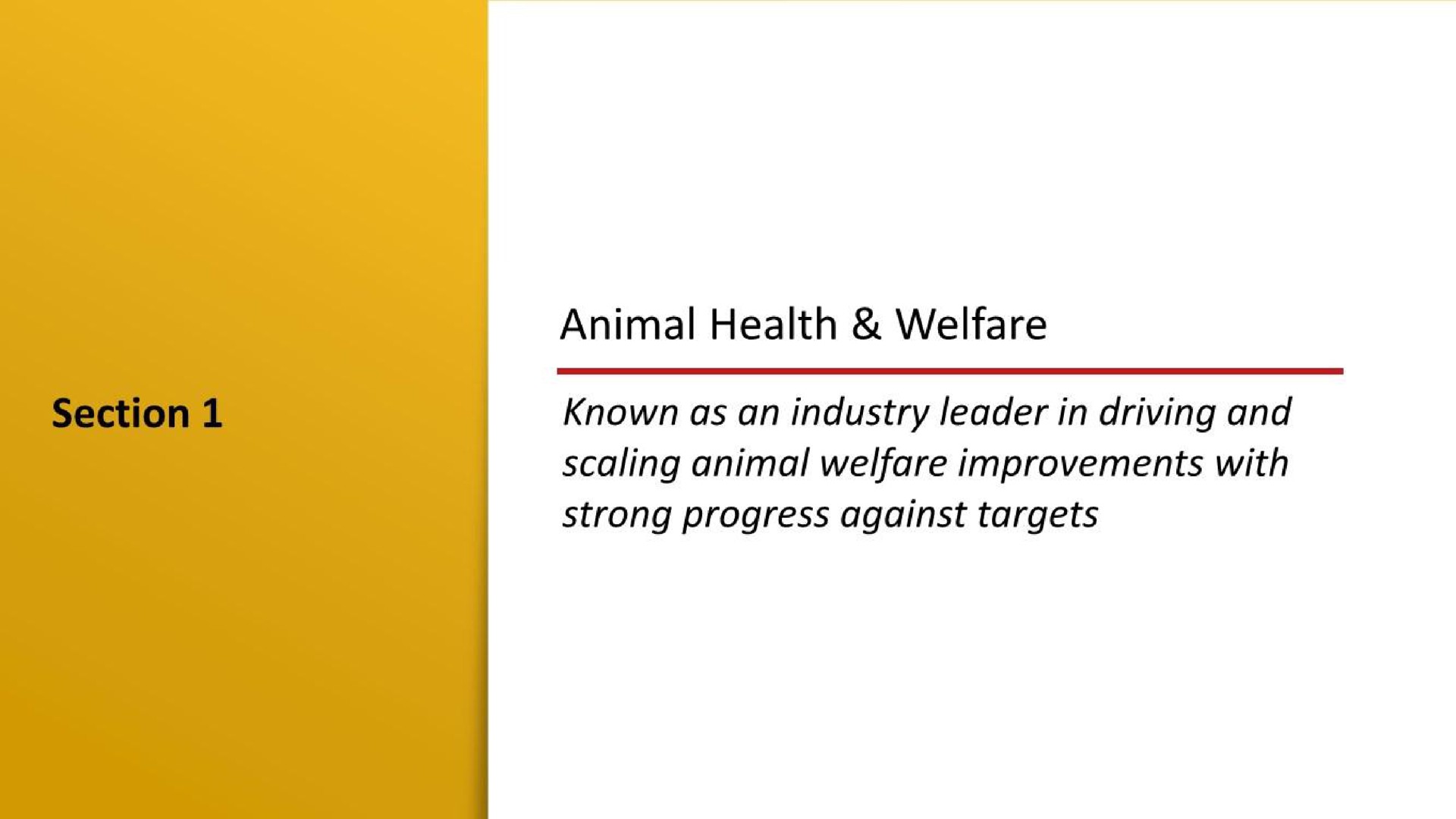 animal health welfare known as an industry leader in driving and scaling animal welfare improvements with strong progress against targets | McDonald's