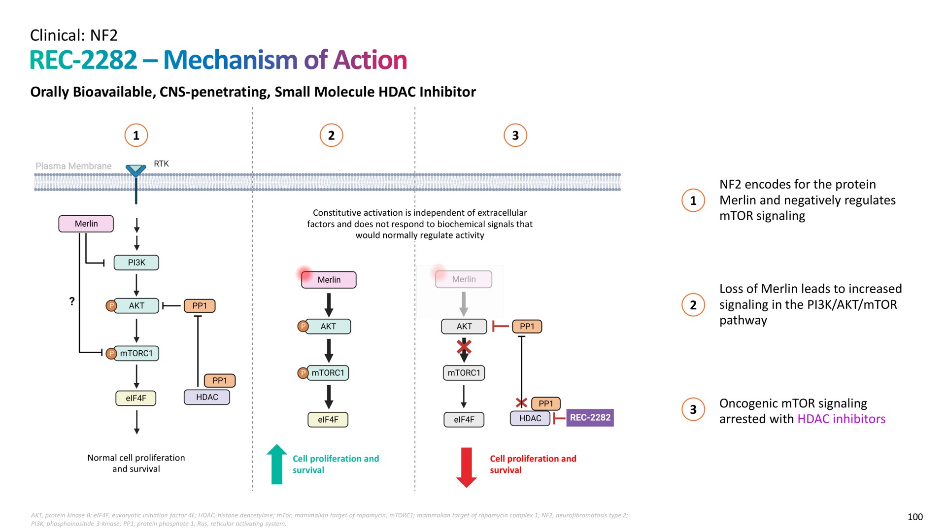 clinical orally penetrating small molecule inhibitor mechanism of action | Recursion Pharmaceuticals