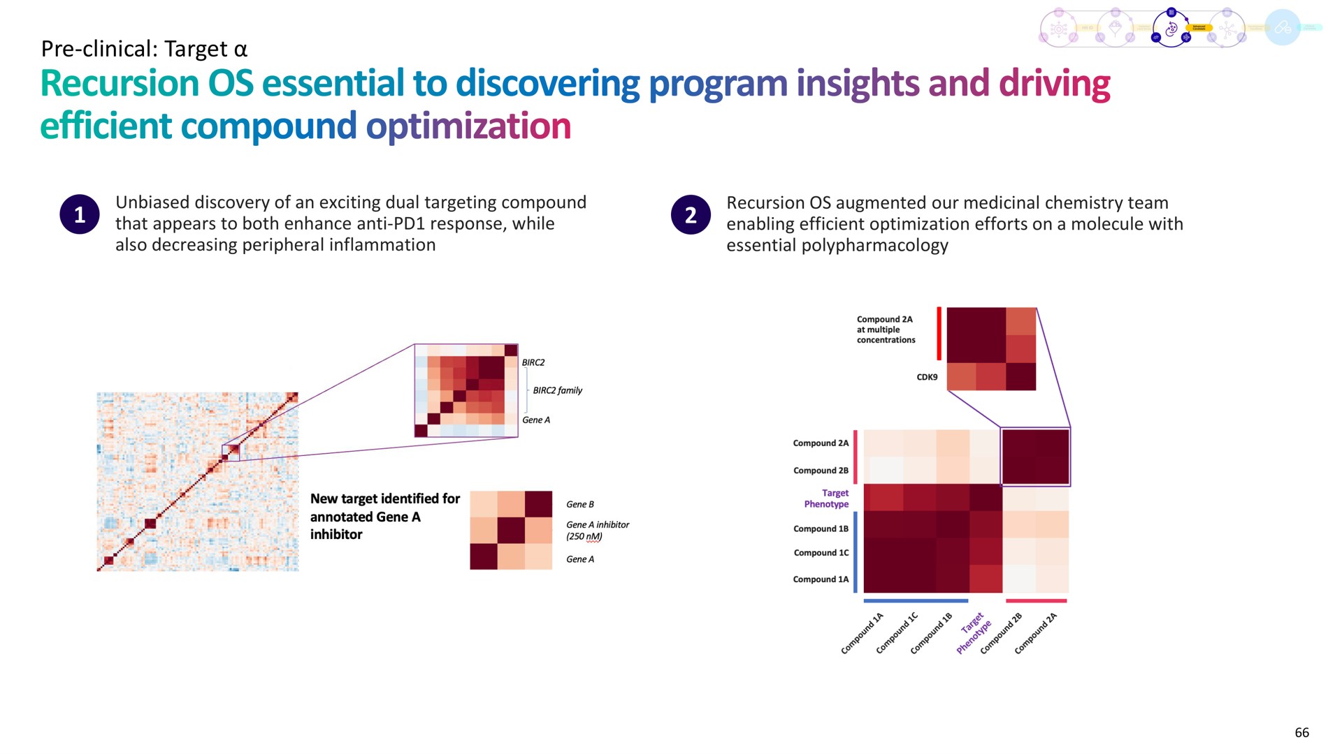 clinical target recursion essential to discovering program insights and driving efficient compound optimization | Recursion Pharmaceuticals