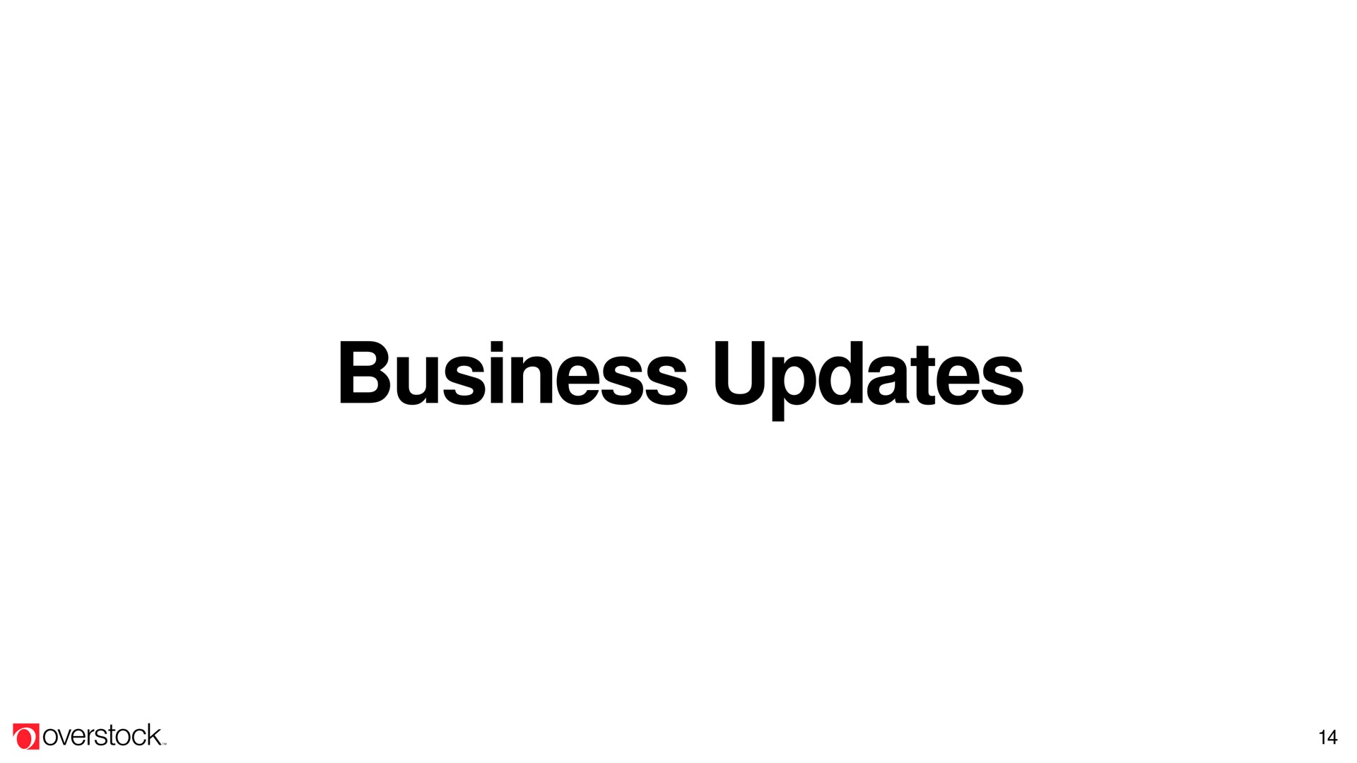 business updates | Overstock