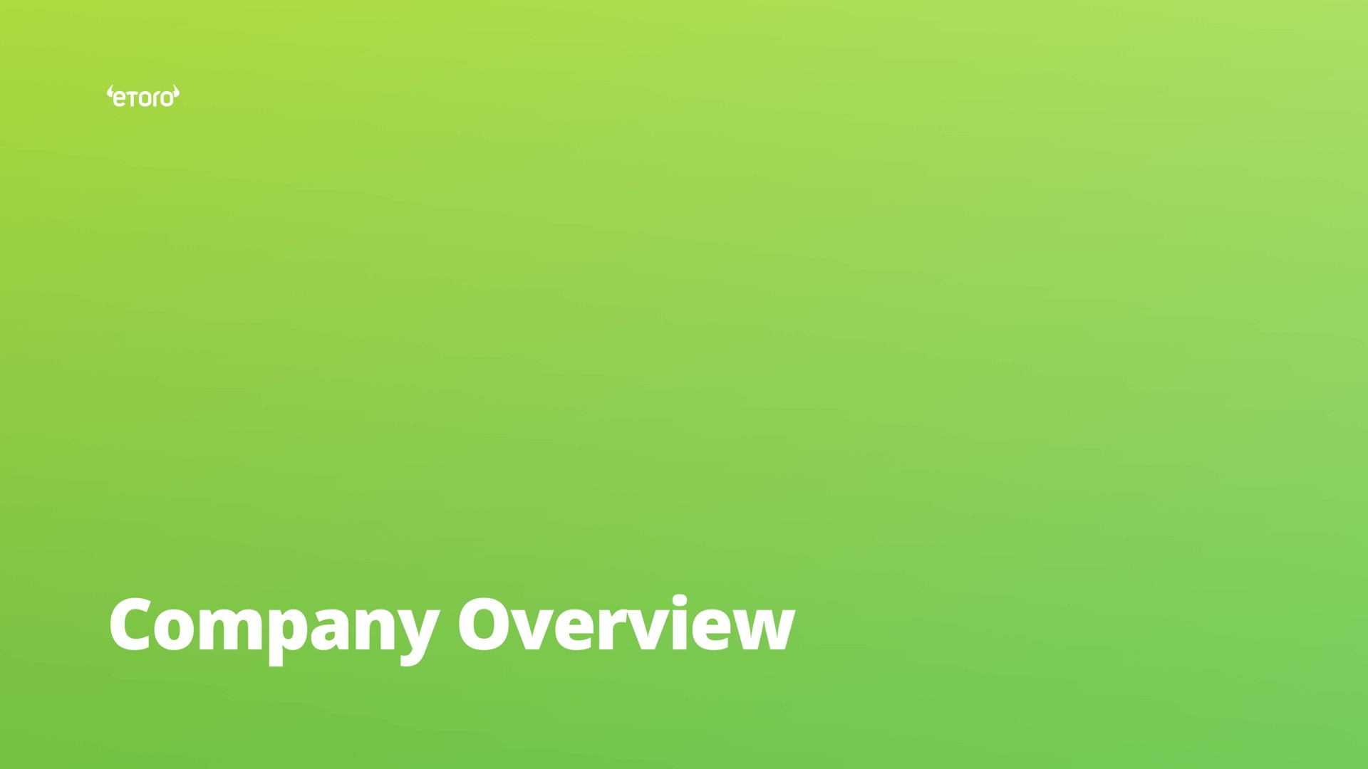 company overview | eToro