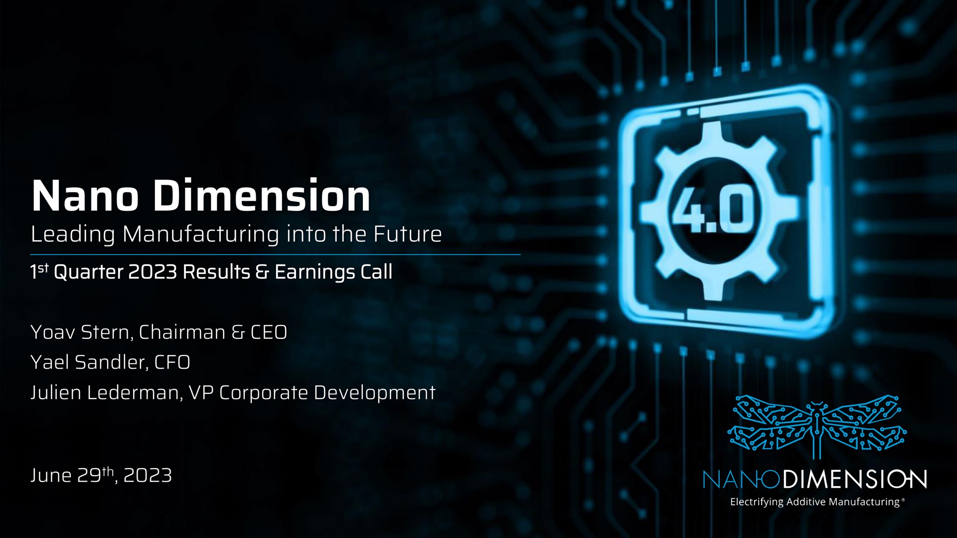 dimension leading manufacturing into the future | Nano Dimension