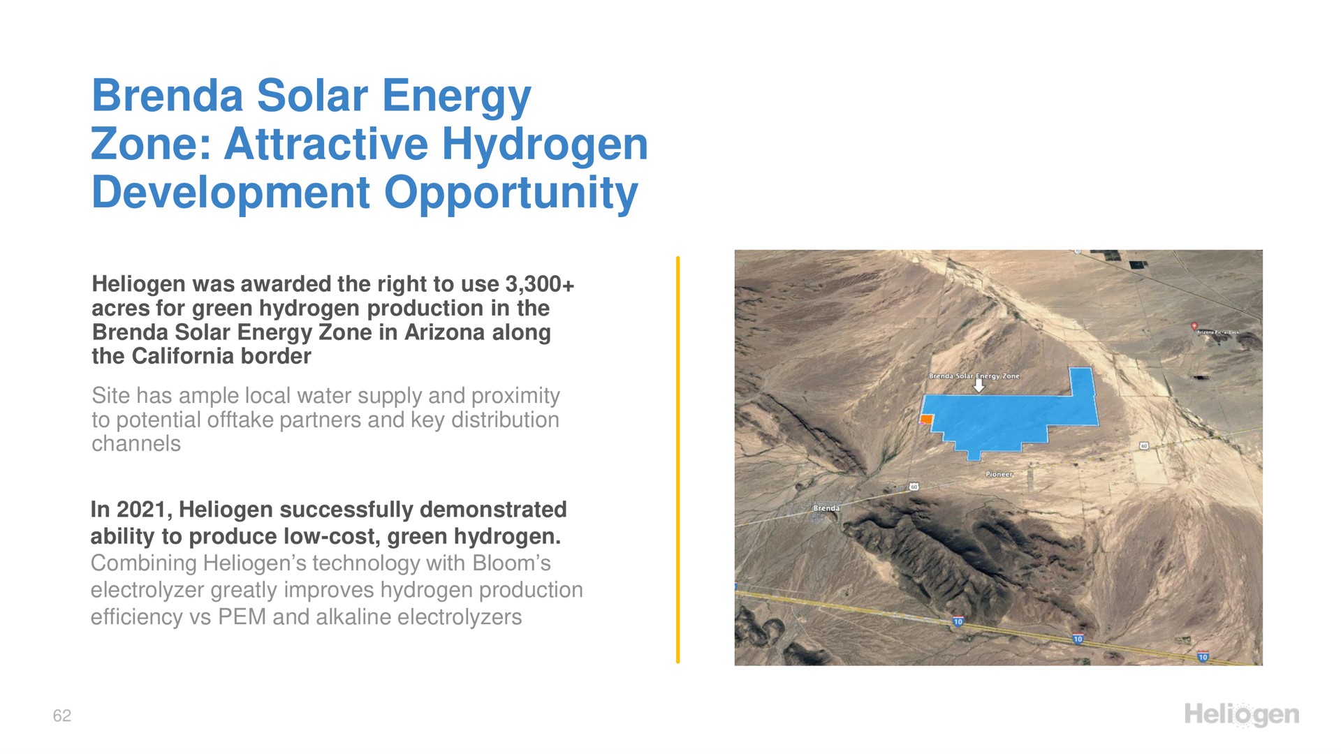 solar energy zone attractive hydrogen development opportunity | Heliogen