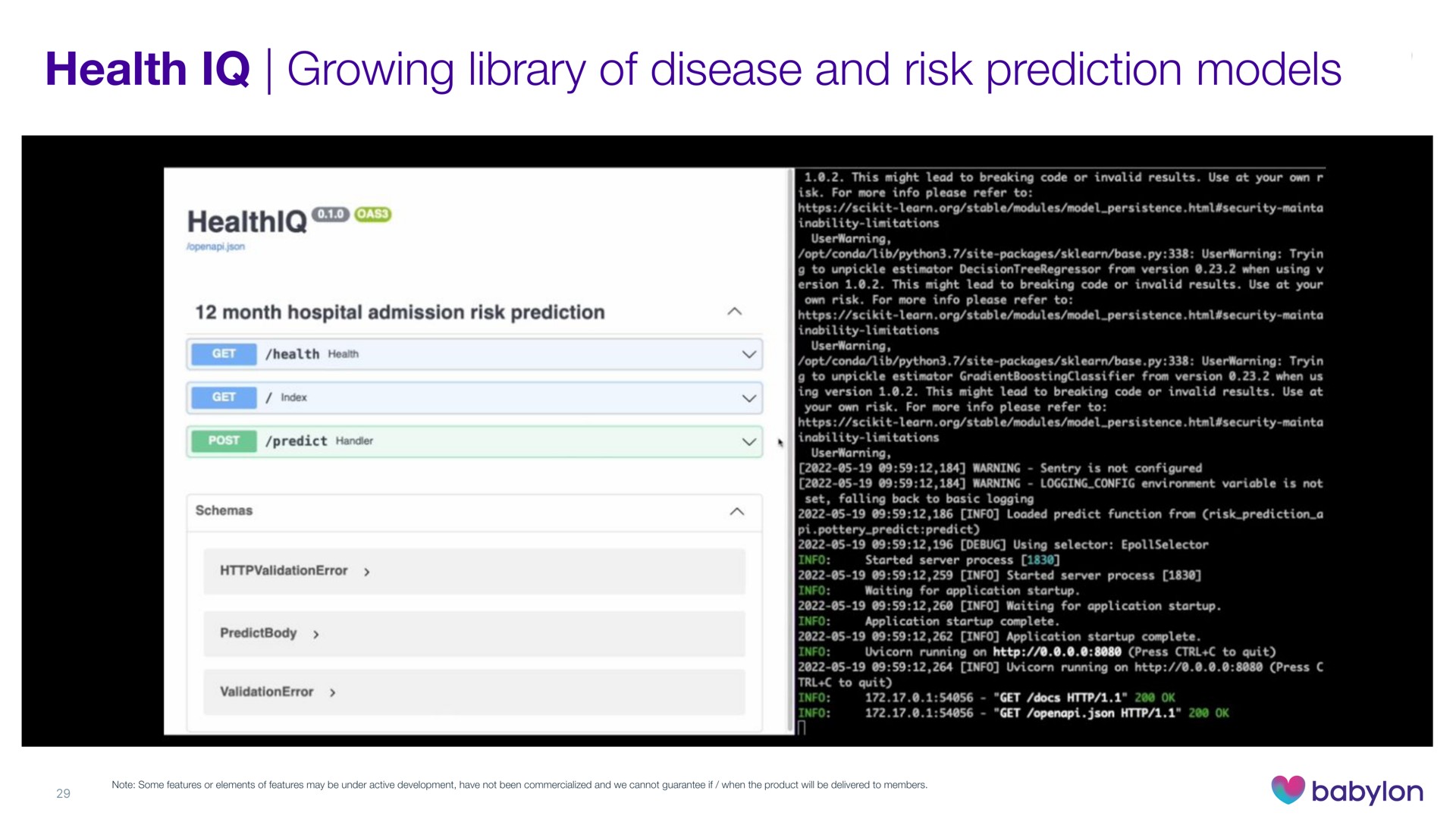 health growing library of disease and risk prediction models | Babylon