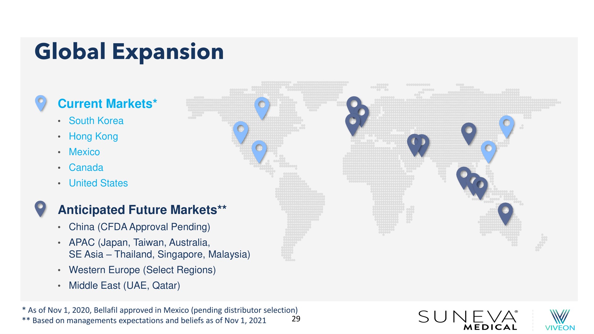global expansion | Suneva Medical