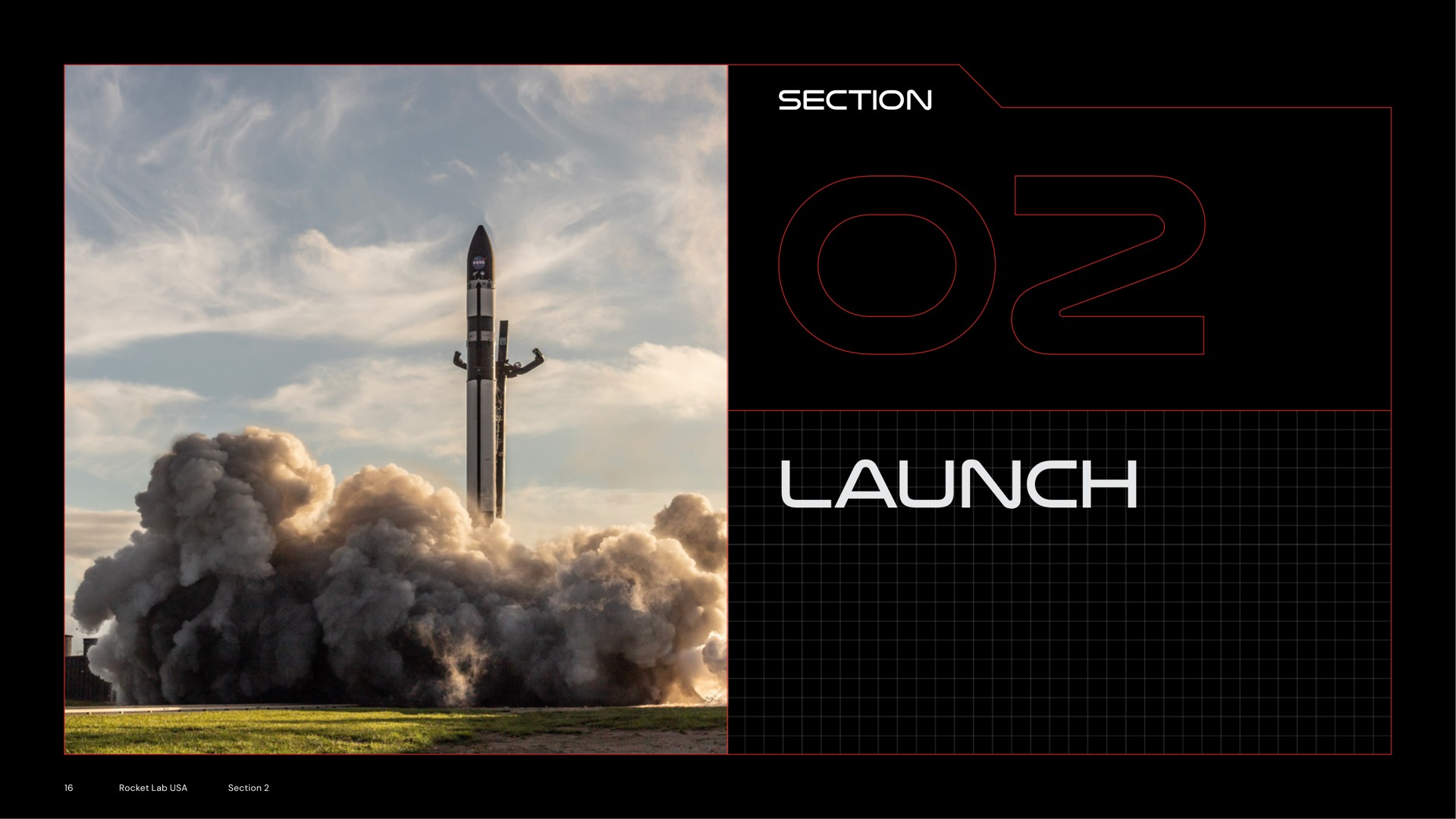 section launch | Rocket Lab