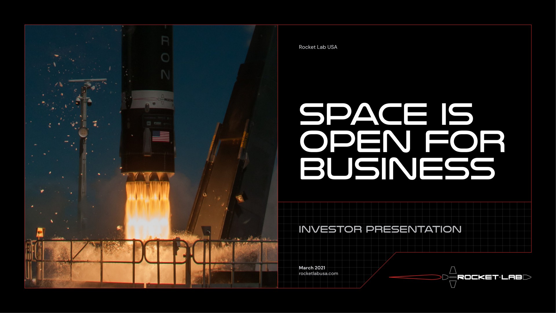 space is open for business | Rocket Lab
