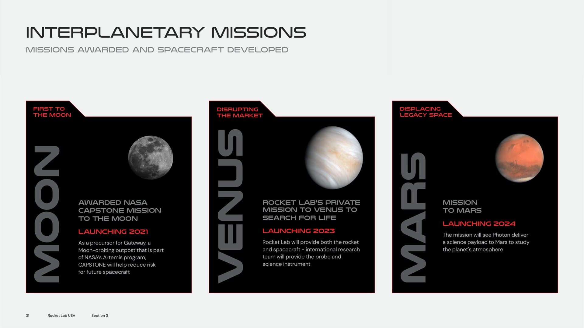 interplanetary missions a | Rocket Lab