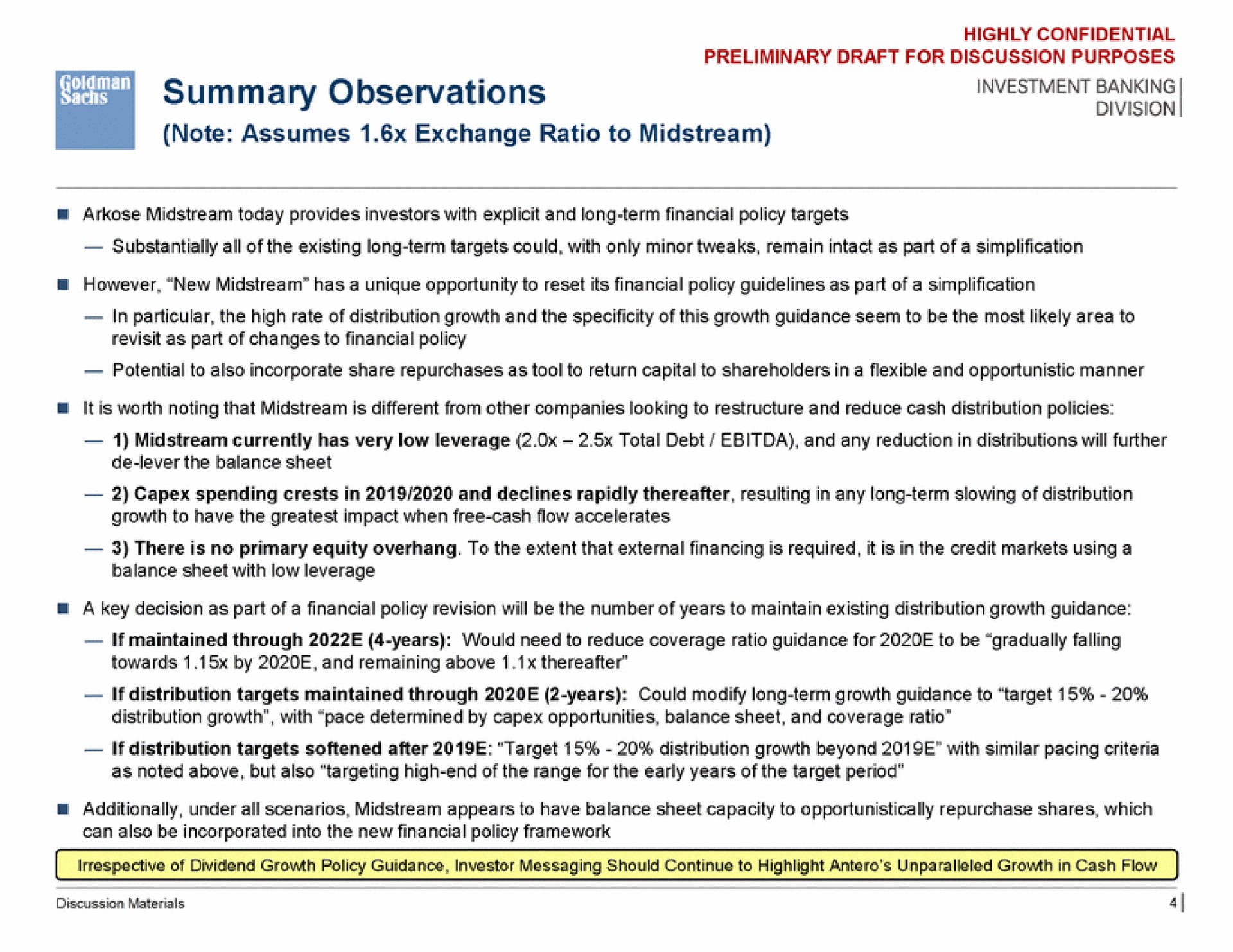 summary observations be | Goldman Sachs