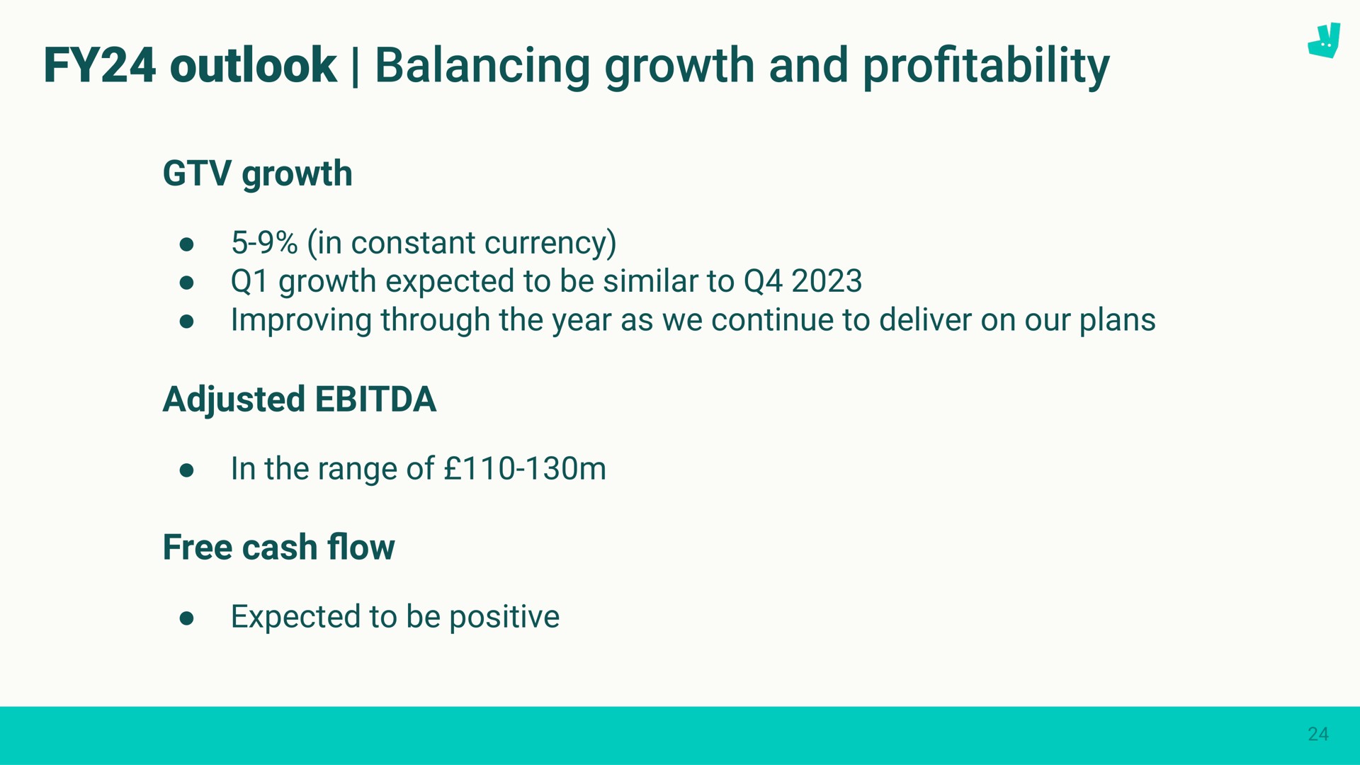 outlook balancing growth and pro profitability | Deliveroo