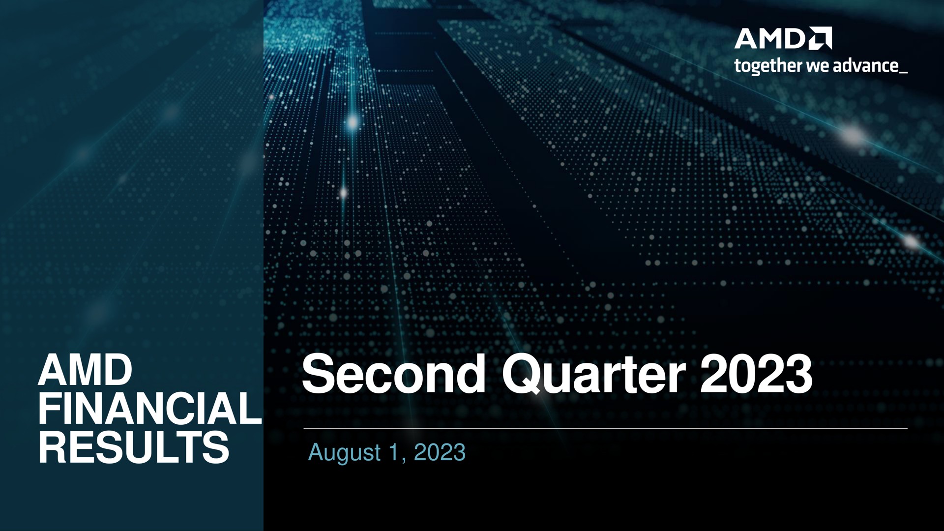 financial results second quarter pan | AMD