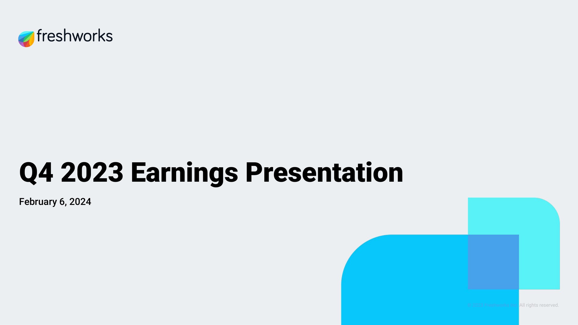earnings presentation | Freshworks