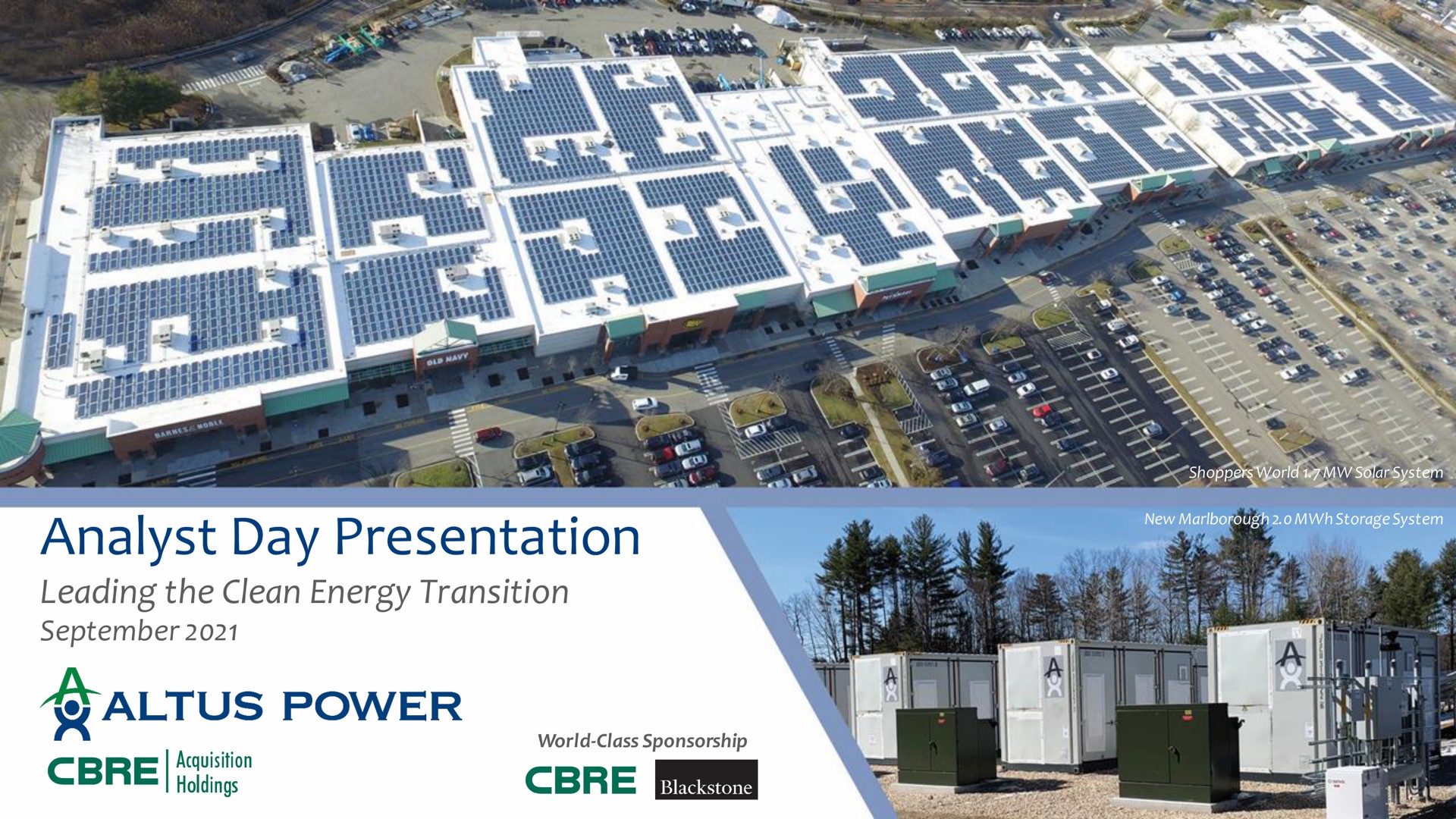analyst day presentation leading the clean energy transition power holdings | Altus Power