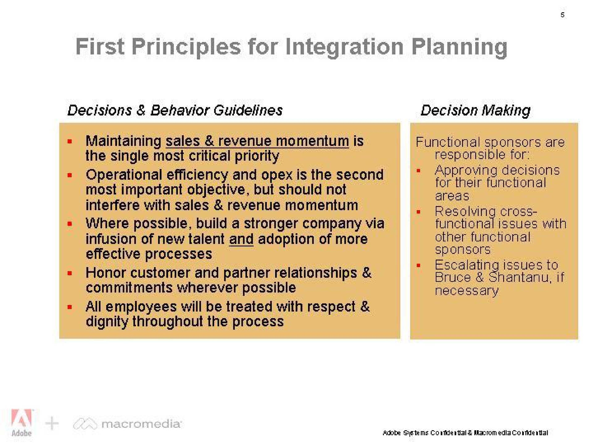 first principles for integration | Adobe