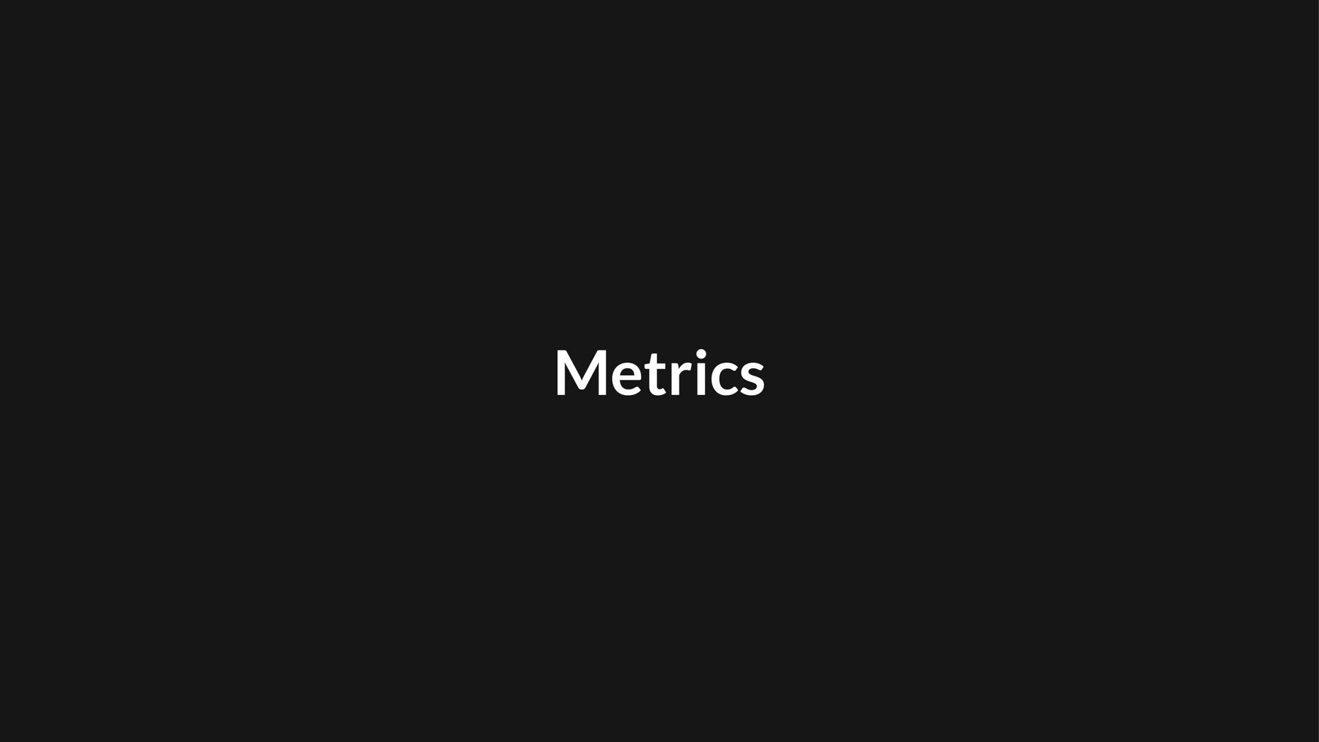 metrics | Lemonade