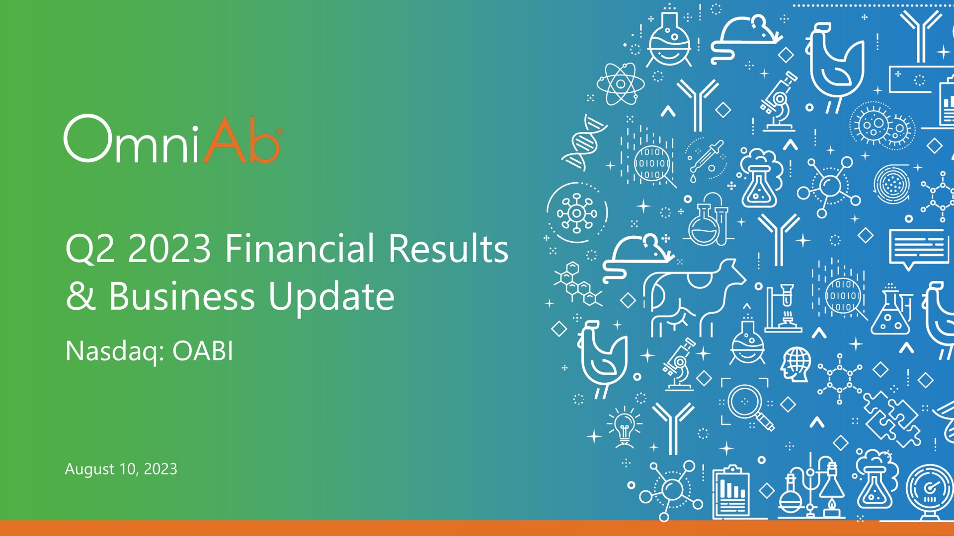 financial results business update a a i | OmniAb