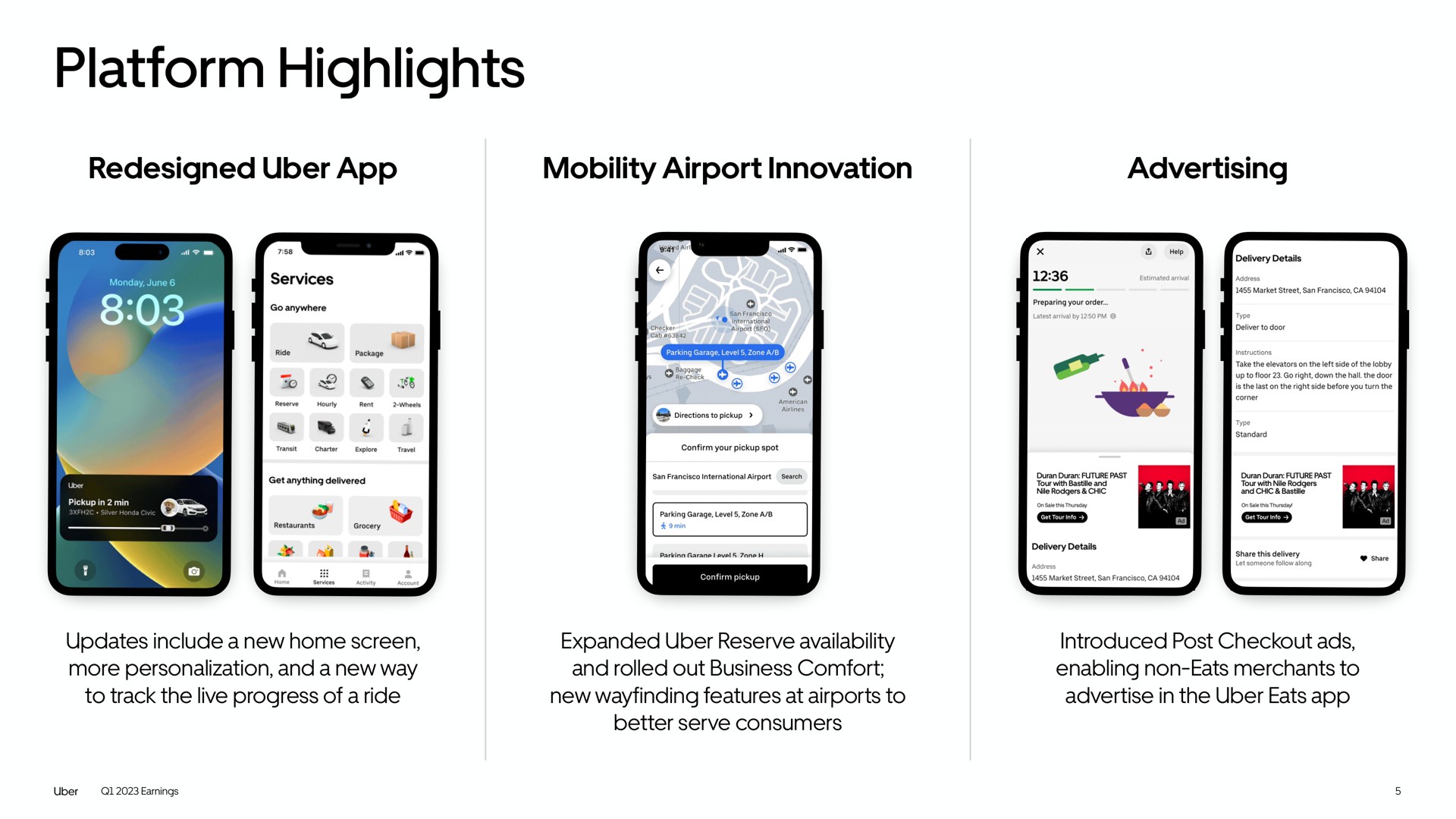 platform highlights | Uber