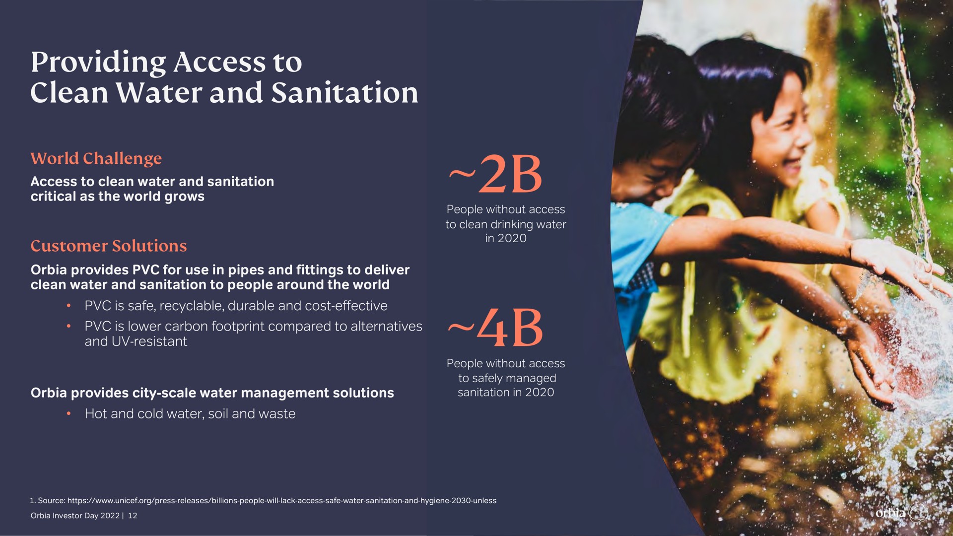 providing access to clean water and sanitation | Orbia