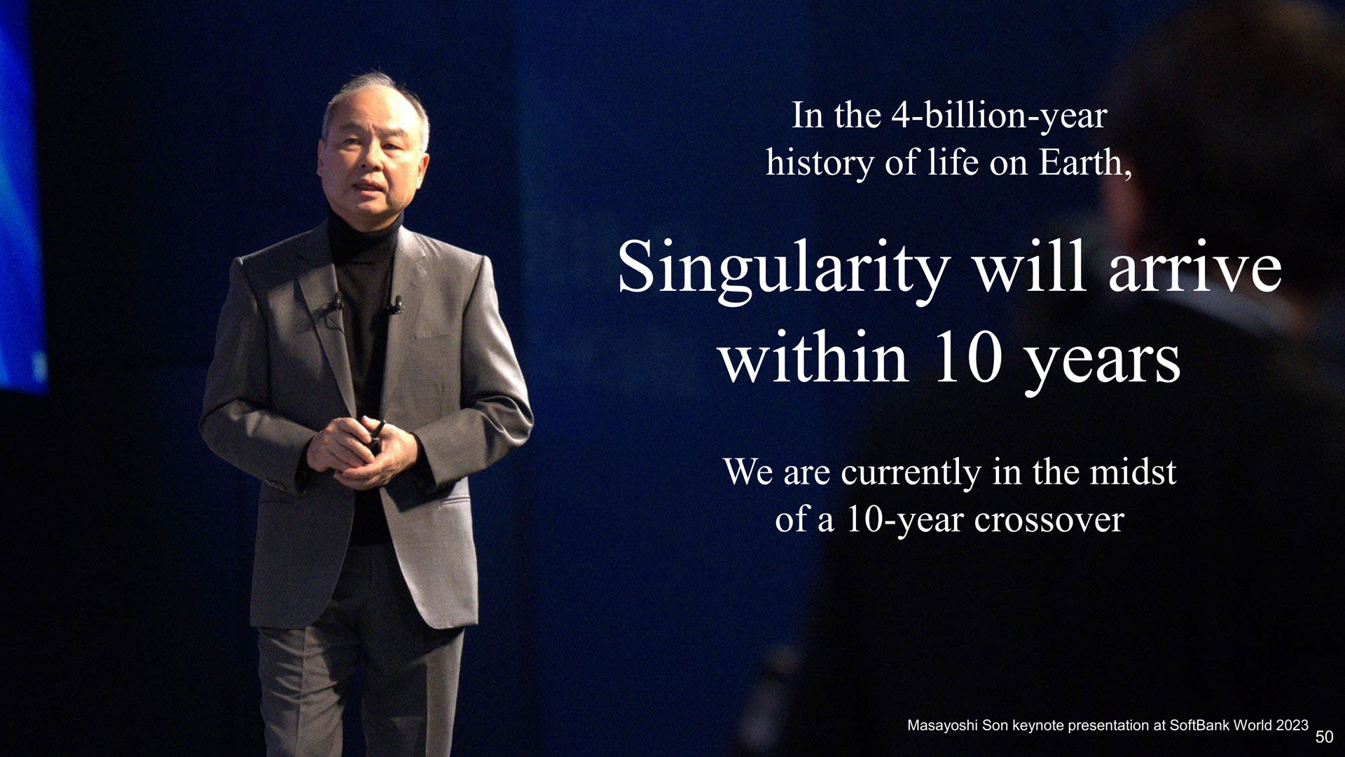 singularity will arrive within years | SoftBank
