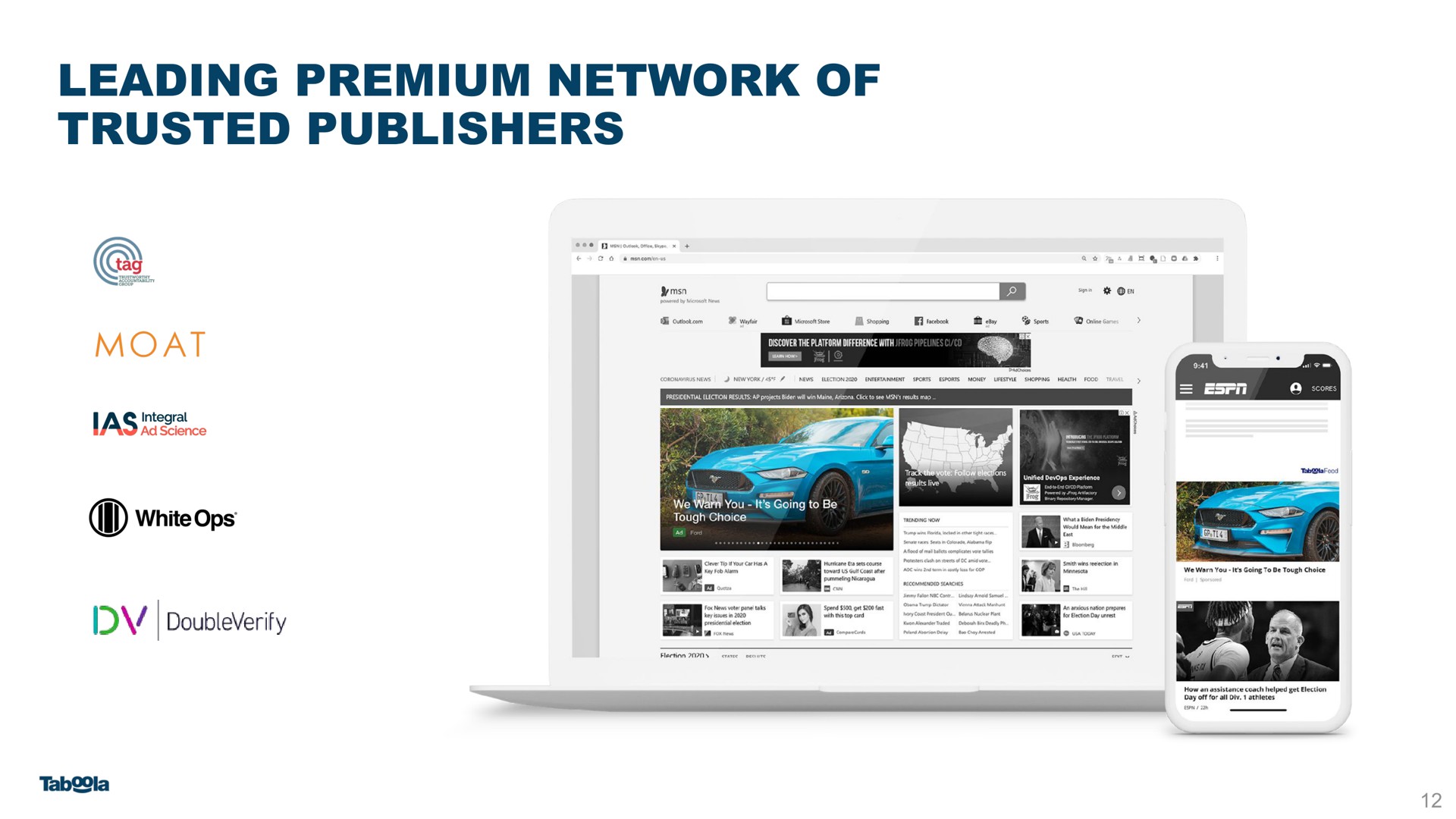 leading premium network of trusted publishers | Taboola