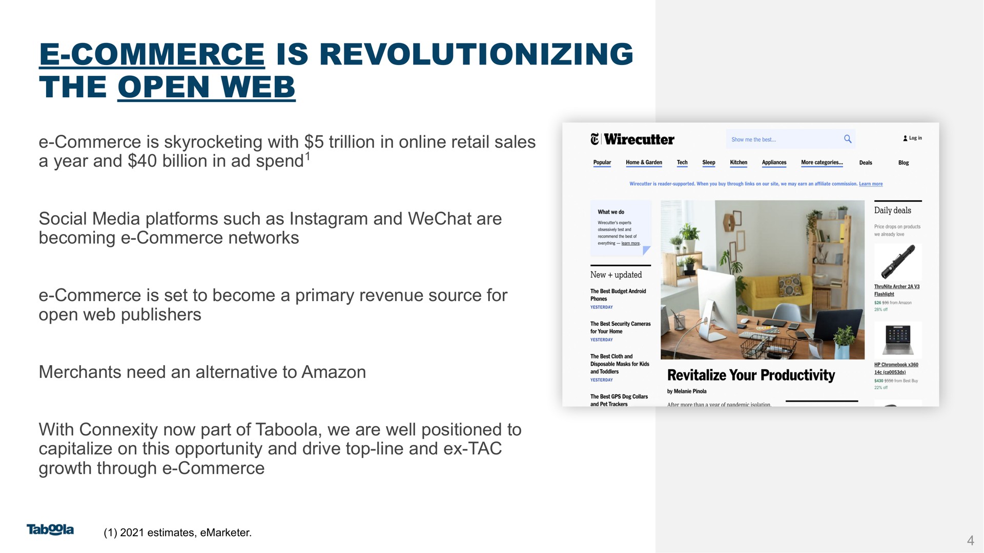 commerce is revolutionizing the open web | Taboola