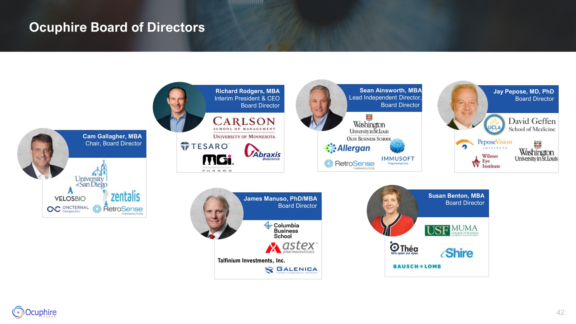 board of directors a | Ocuphire Pharma