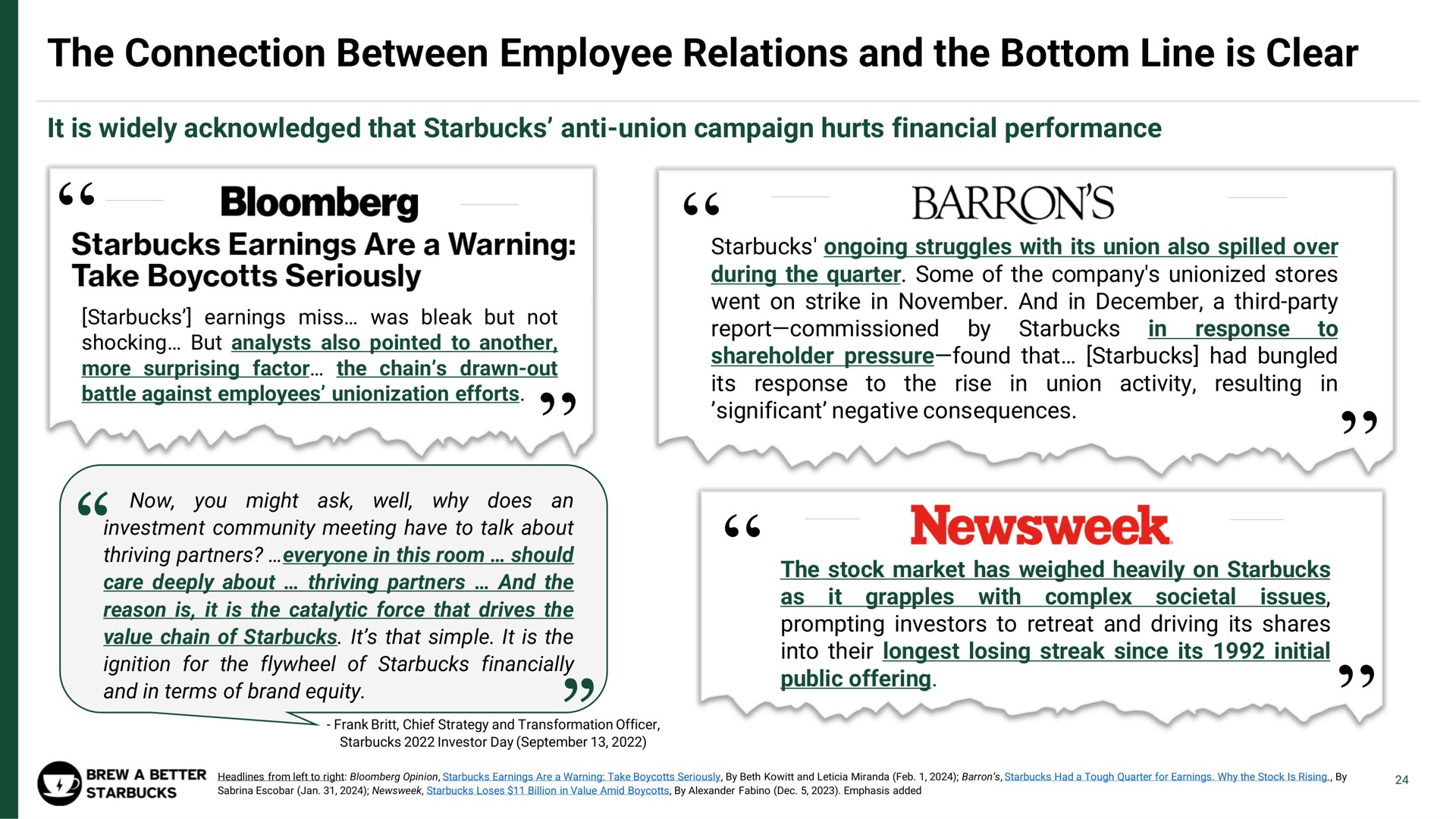 the connection between employee relations and the bottom line is clear | Strategic Organizing Center