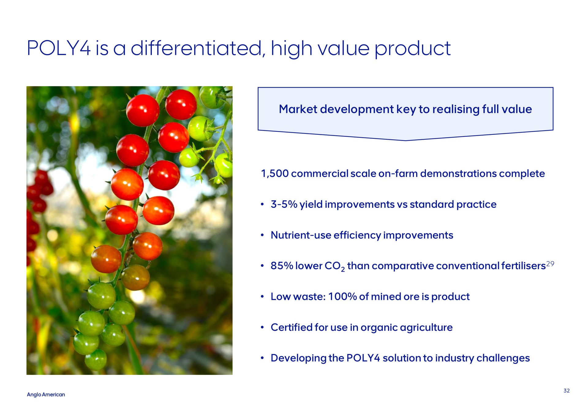 poly is a differentiated high value product | AngloAmerican