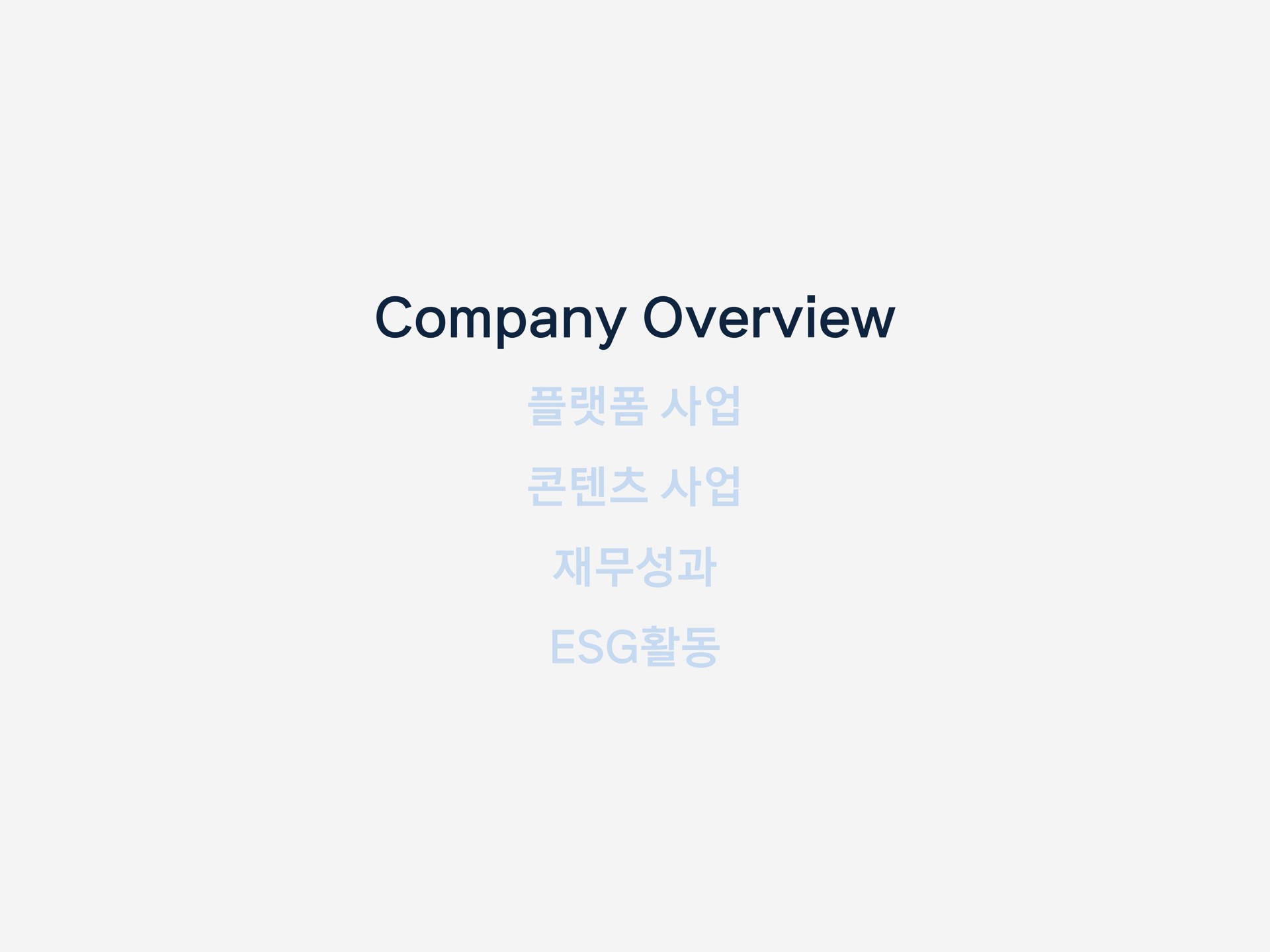 company overview | Kakao