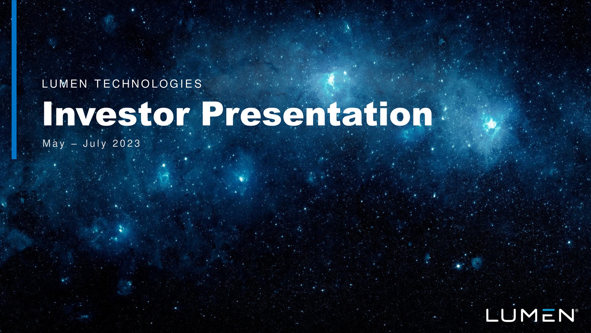 investor presentation lumen technologies i aes lumen | Lumen
