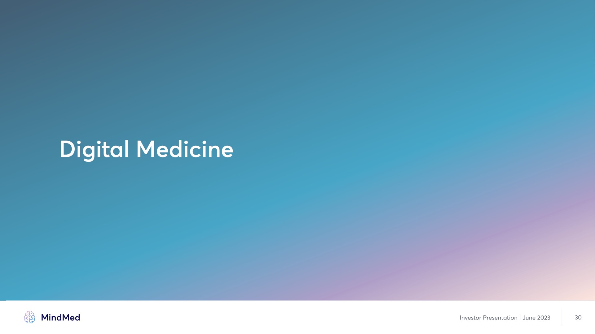 digital medicine a | MindMed
