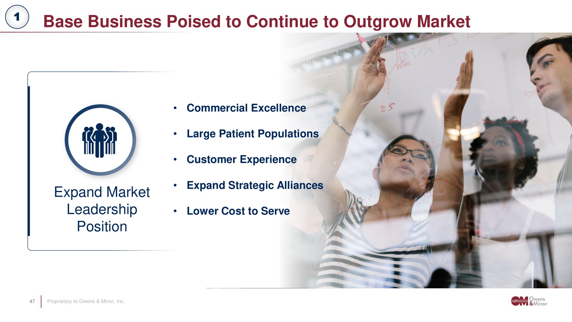 base business poised to continue to outgrow market expand market leadership position | Owens&Minor