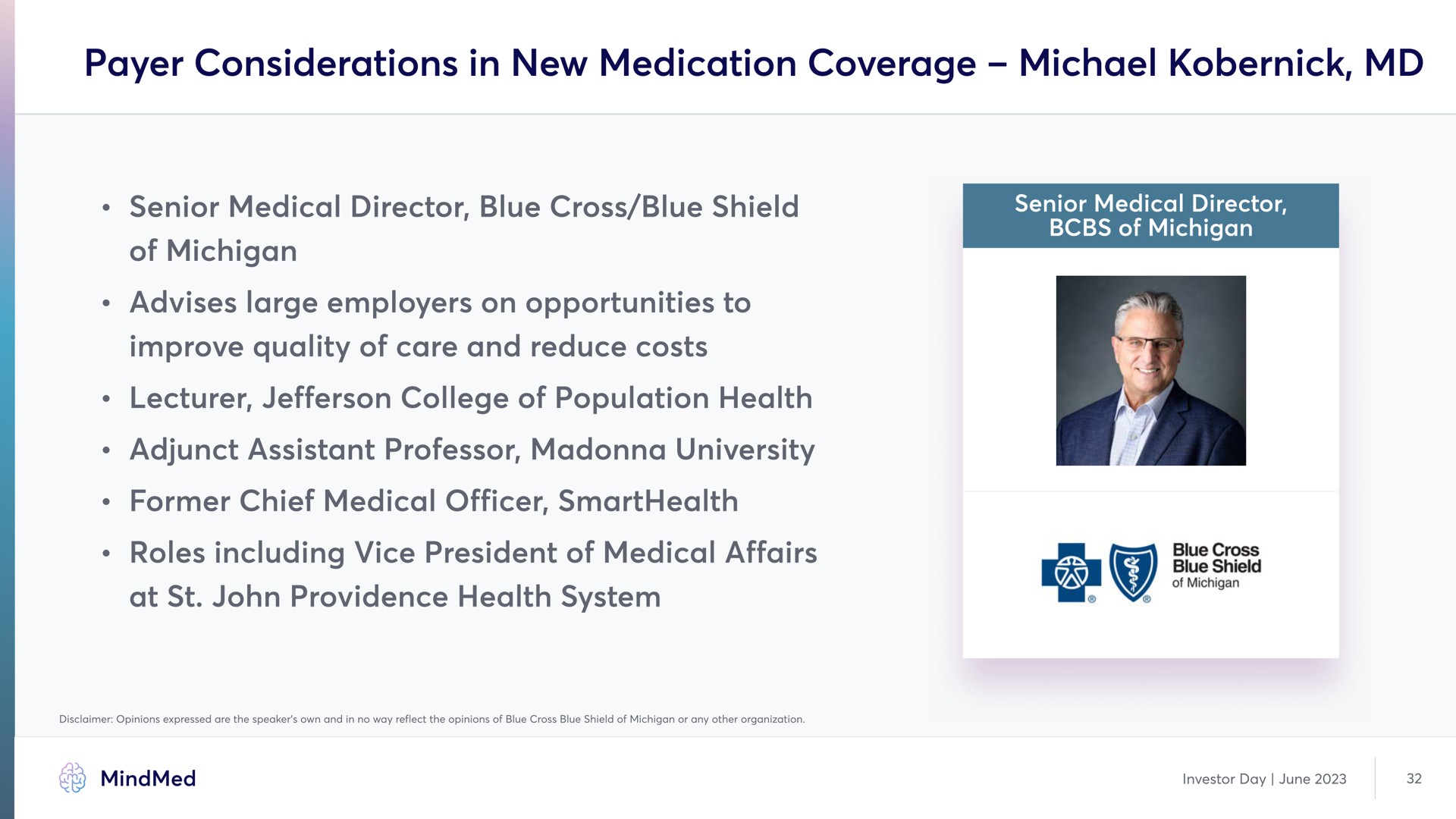 payer considerations in new medication coverage | MindMed