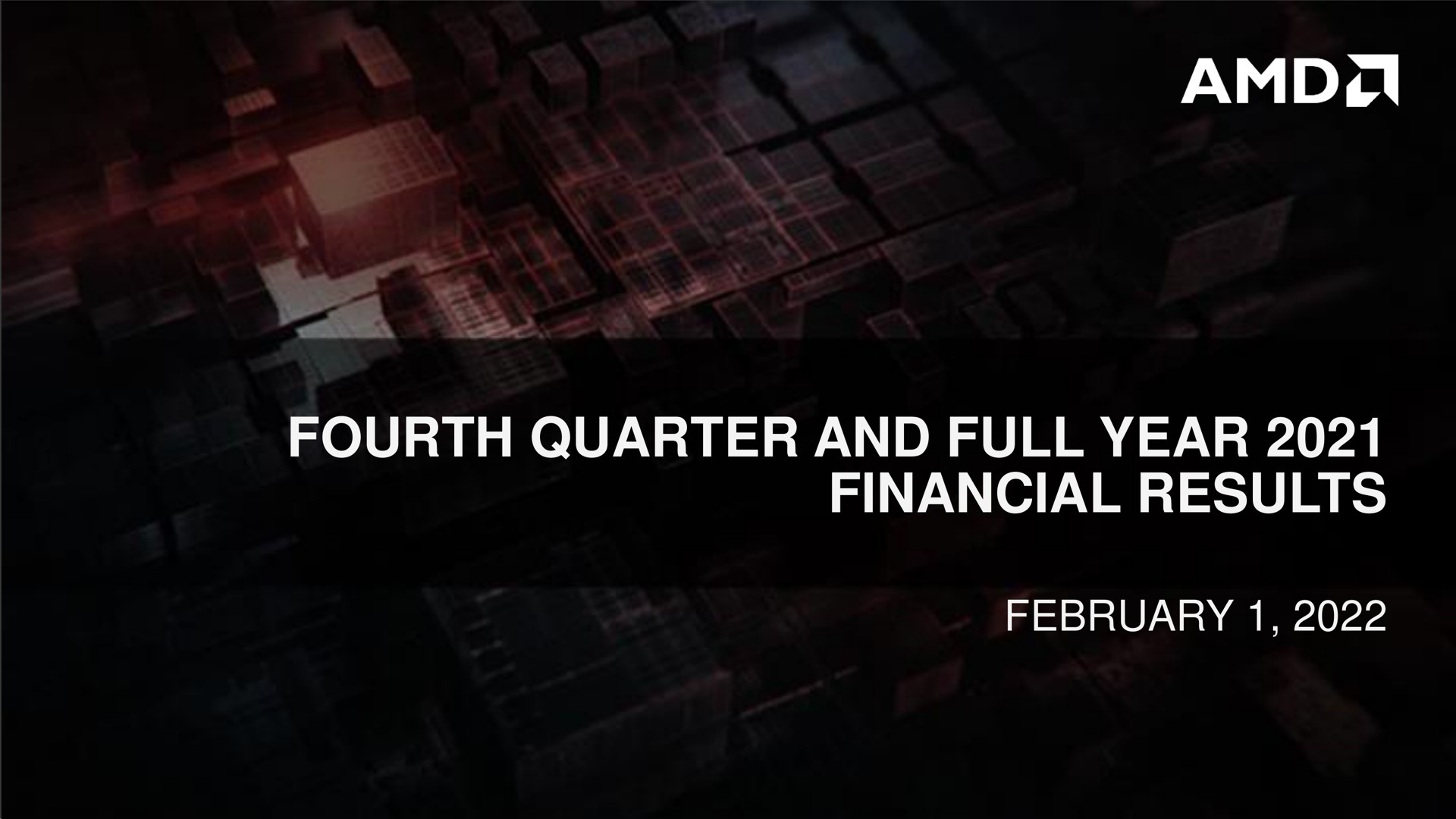 fourth quarter and full year financial results | AMD