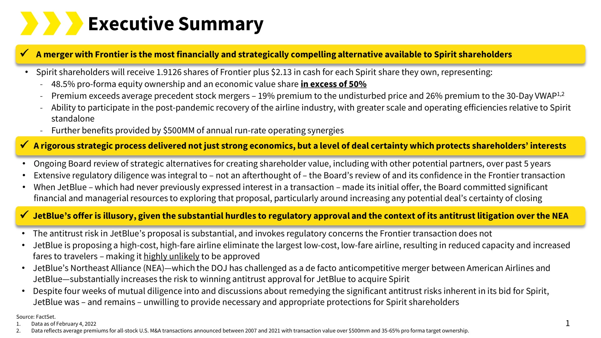 executive summary | Spirit
